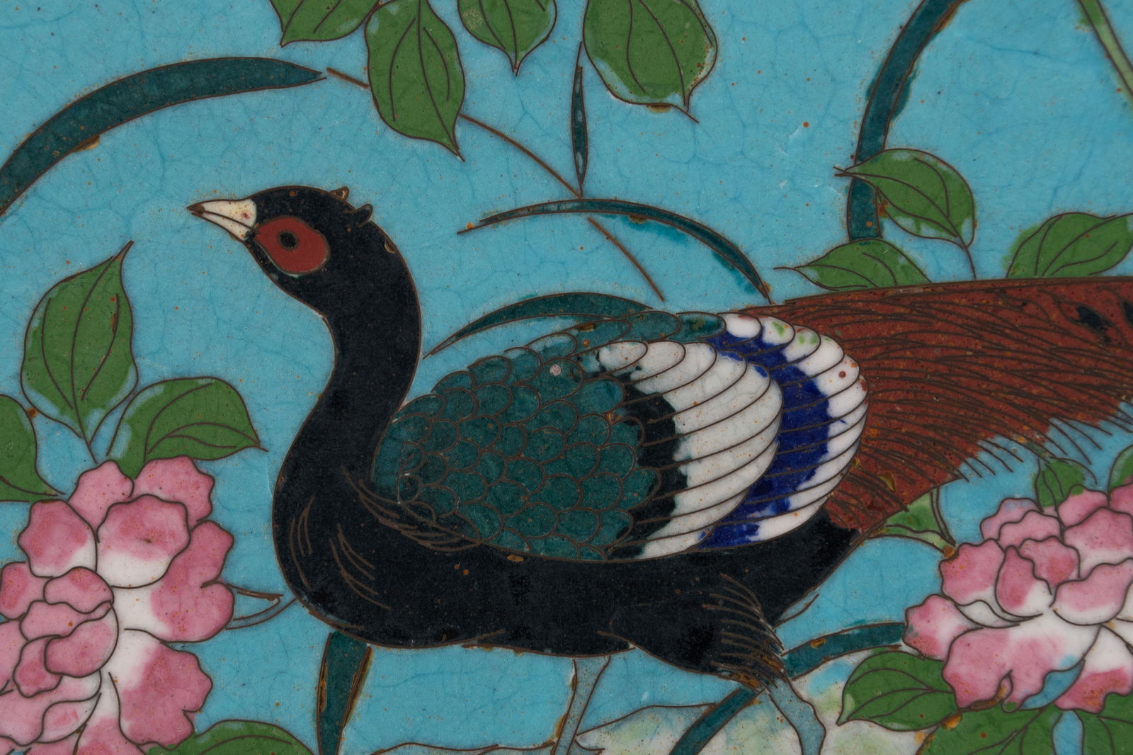 THREE CLOISONNE ITEMS - 3