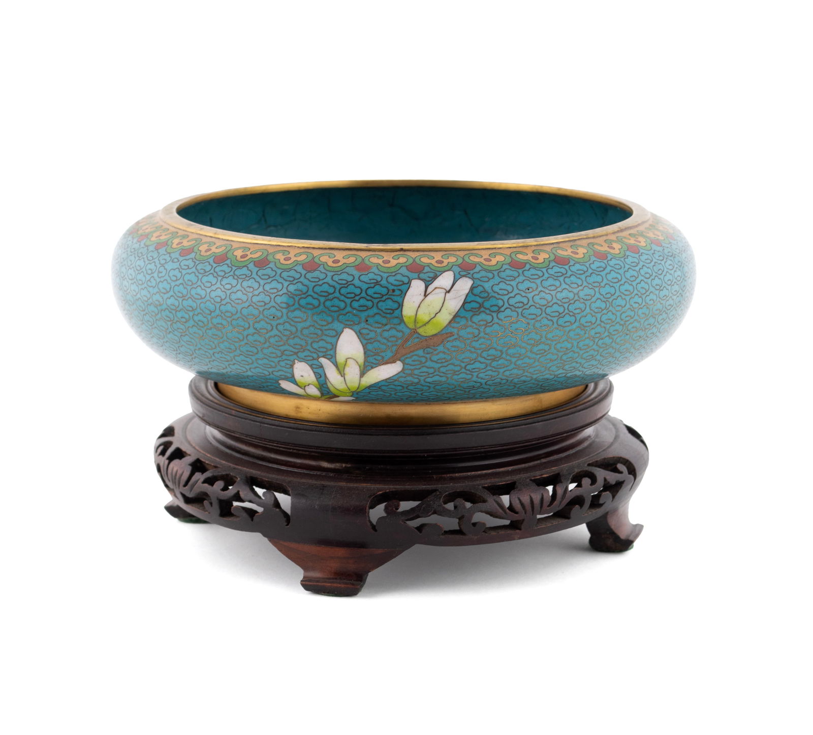 THREE CLOISONNE ITEMS - 8