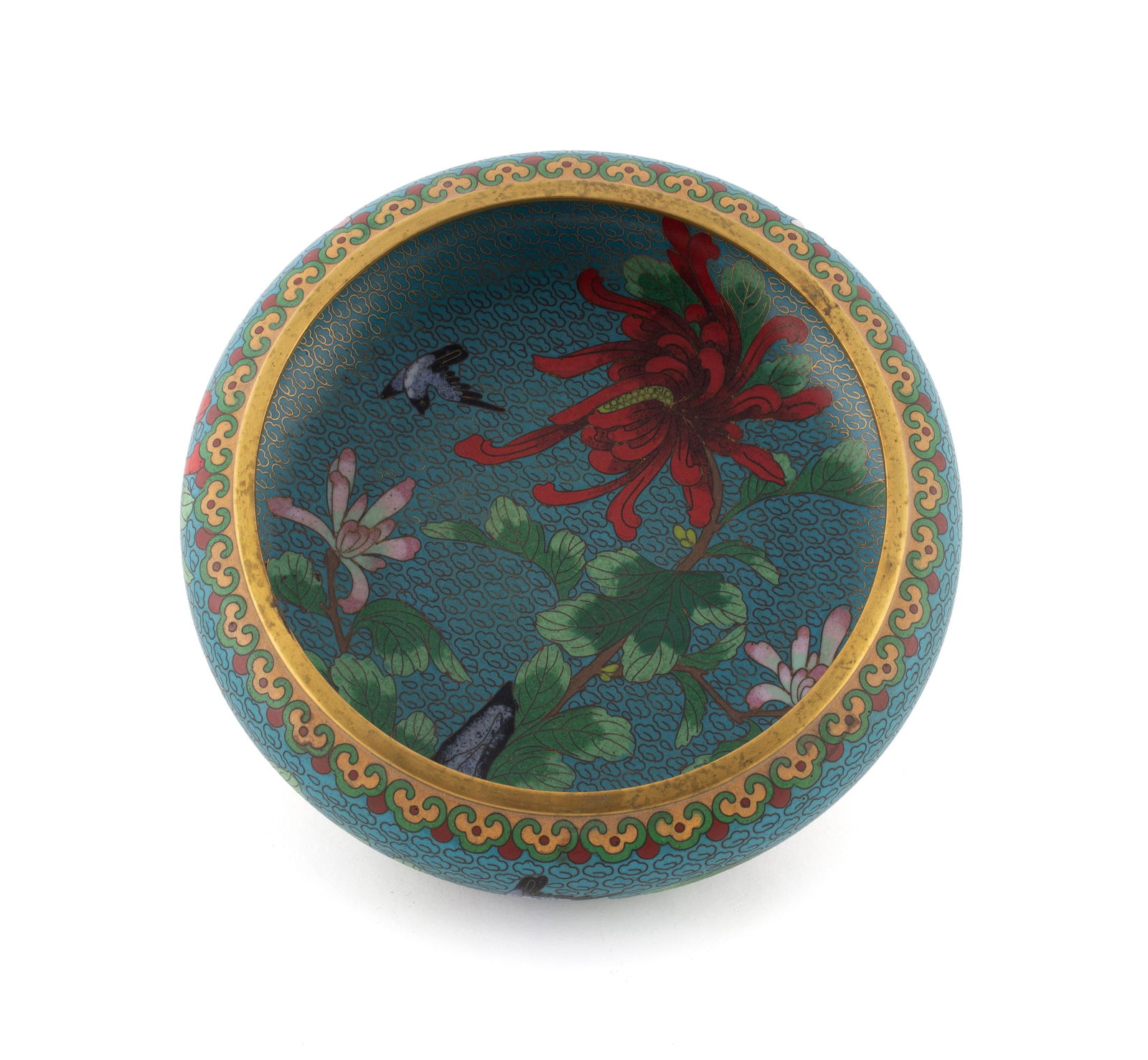 THREE CLOISONNE ITEMS - 9