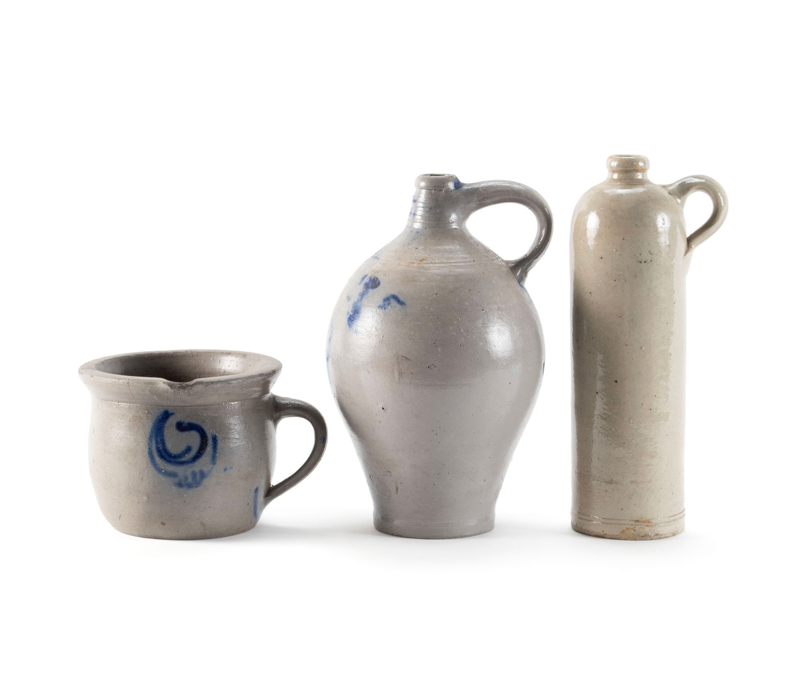 THREE STONEWARE VESSELS (1 of 6)