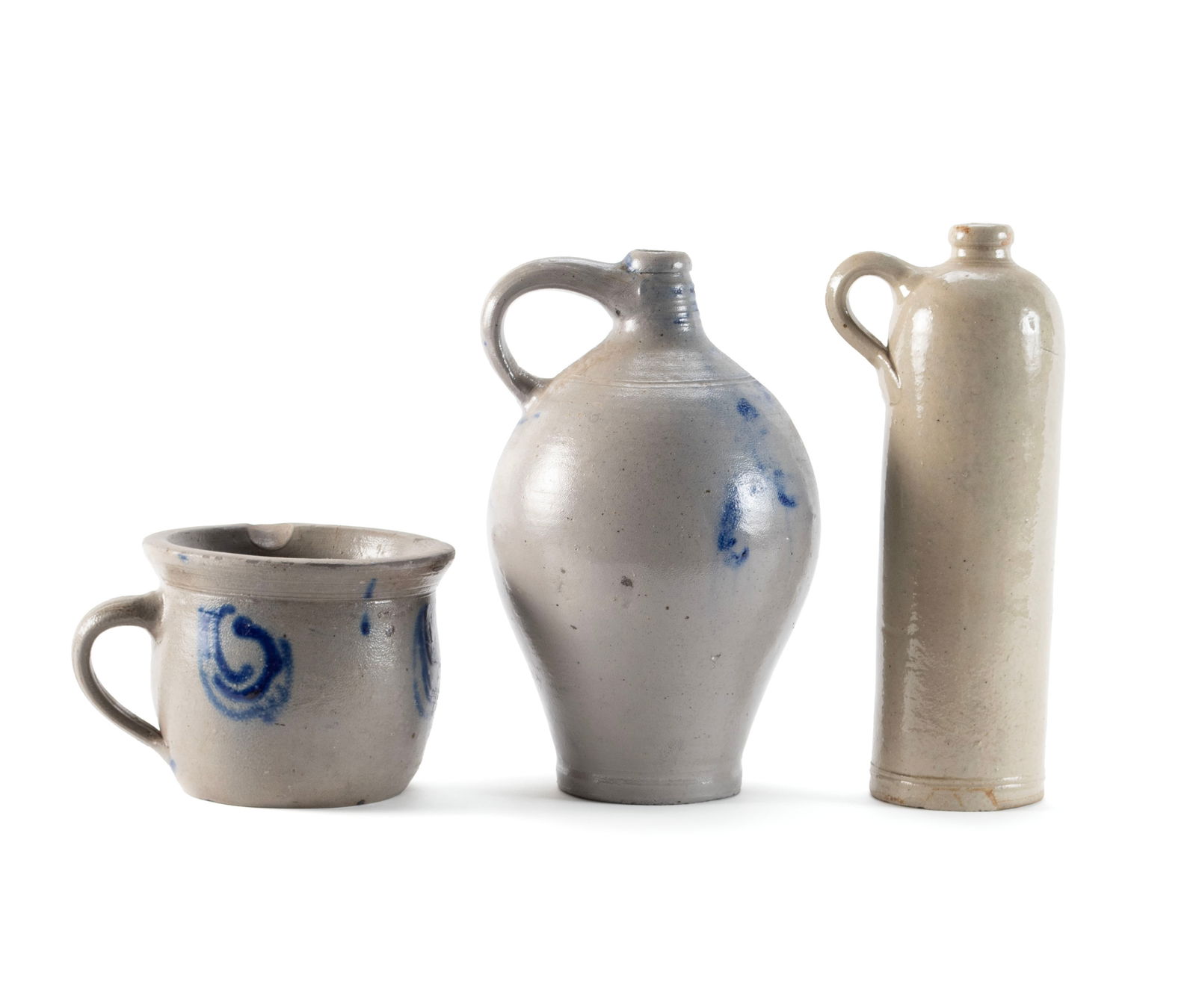 THREE STONEWARE VESSELS - 5