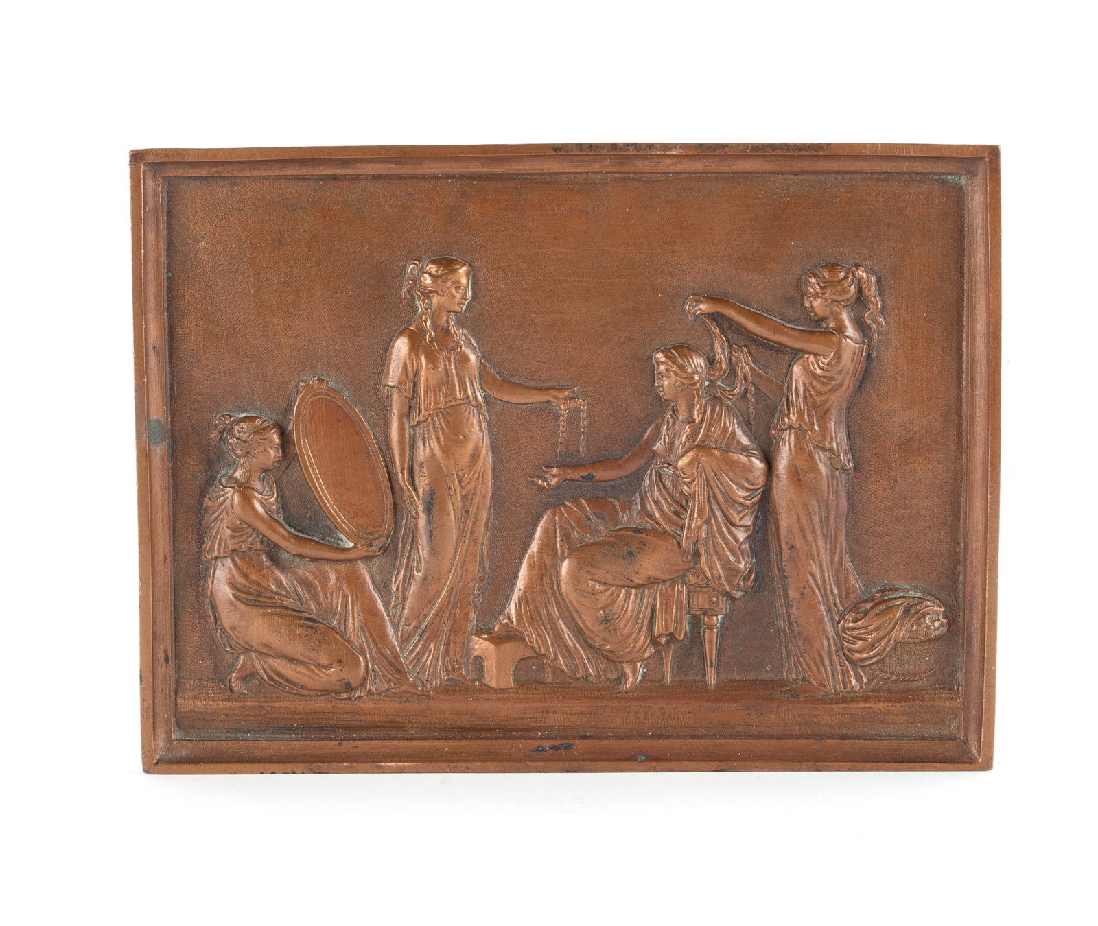 HEINTZ TRAY AND NEOCLASSICAL PLAQUE - 2