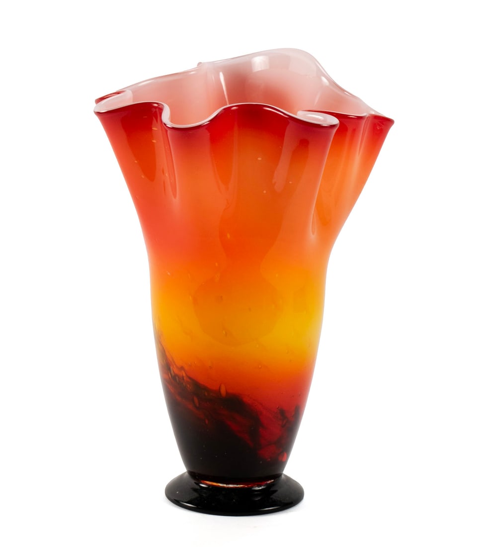 MURANO STYLE GLASS VASE (1 of 7)