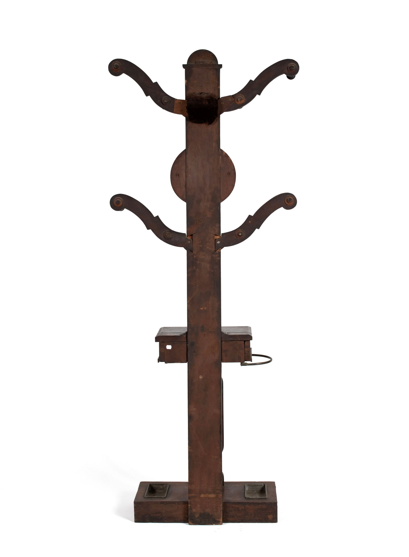 VICTORIAN WALNUT HALL TREE - 6