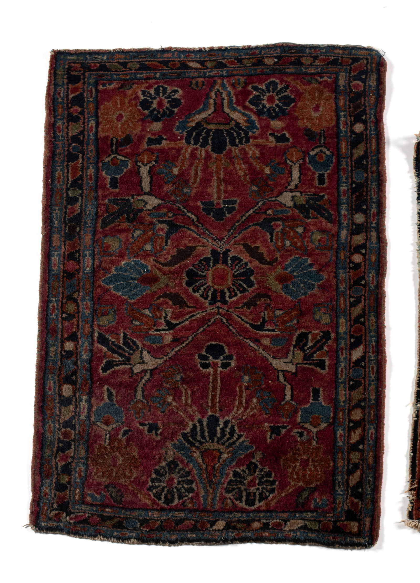TWO SAROUK THROW RUGS - 2