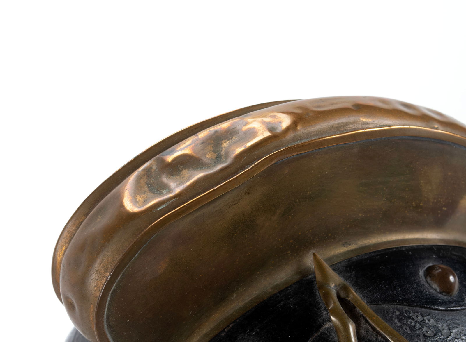 TWO GERMAN FIREFIGHTER HELMETS - 6