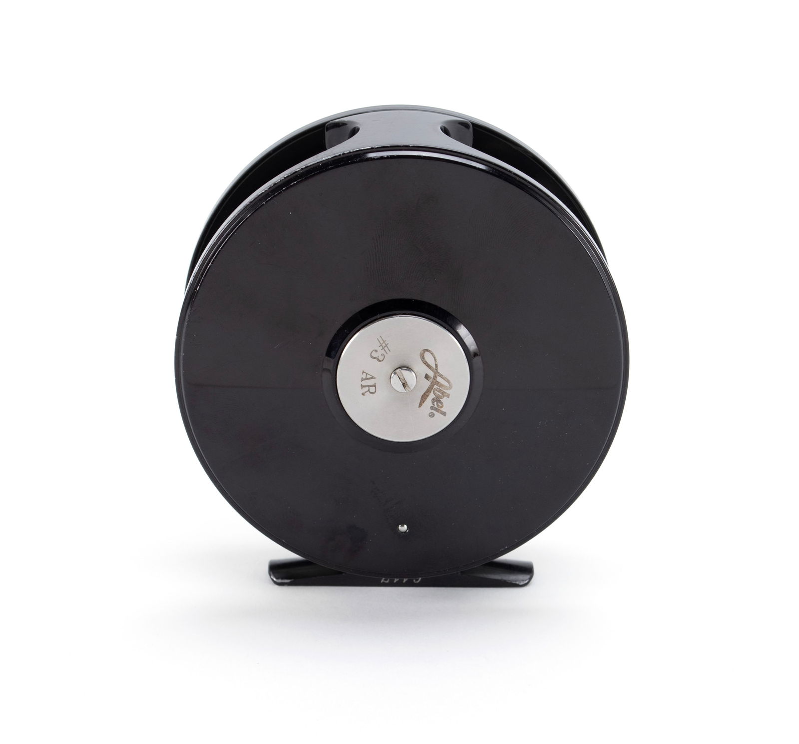 ABEL #3 AR FLY FISHING REEL: ABEL #3 AR FLY FISHING REELAmerican, # 6417, black finish.Diameter: 3.79 in. (9.7 cm.)