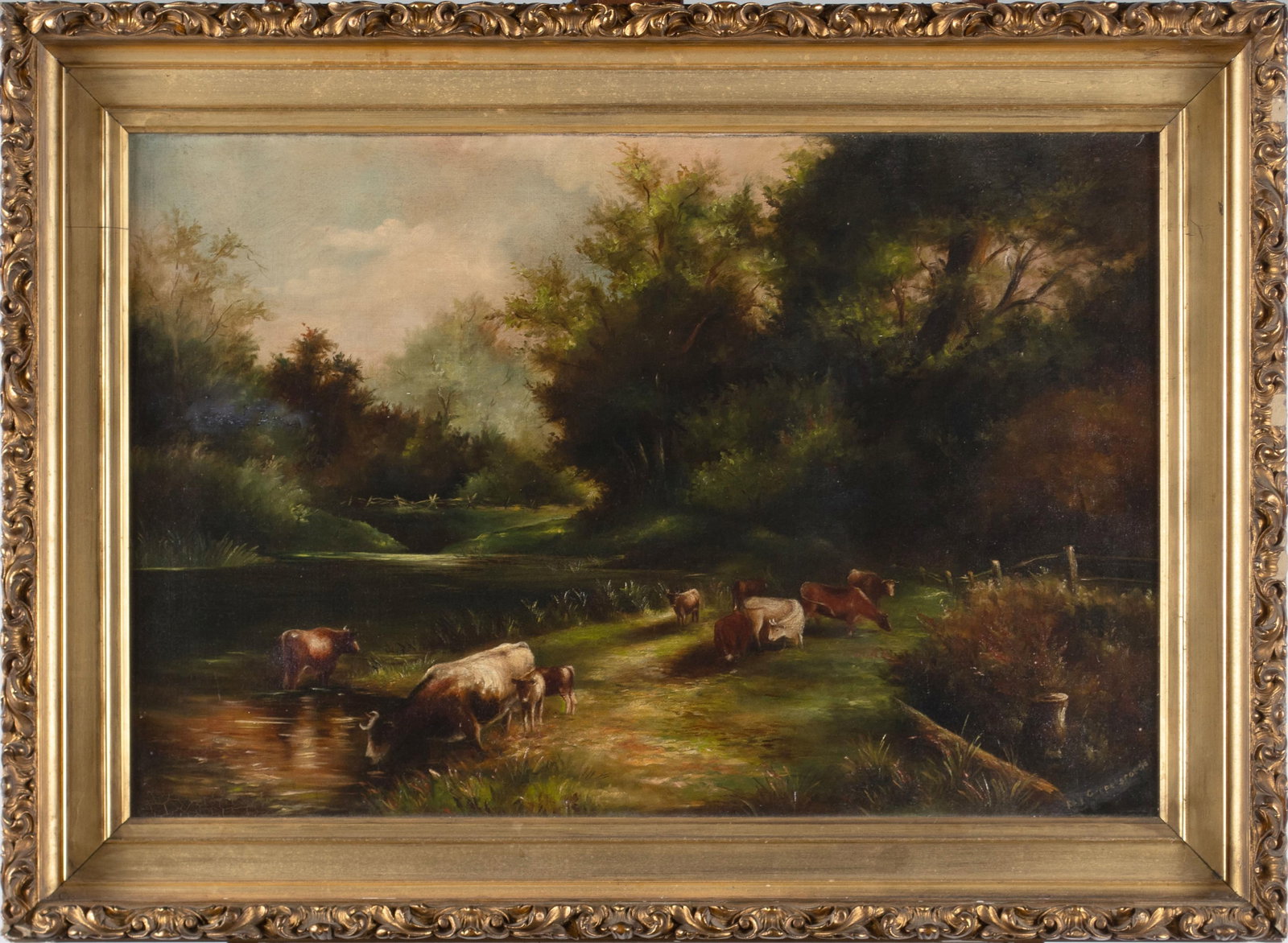 ENGLISH SCHOOL LANDSCAPE WITH COWS (1 of 7)