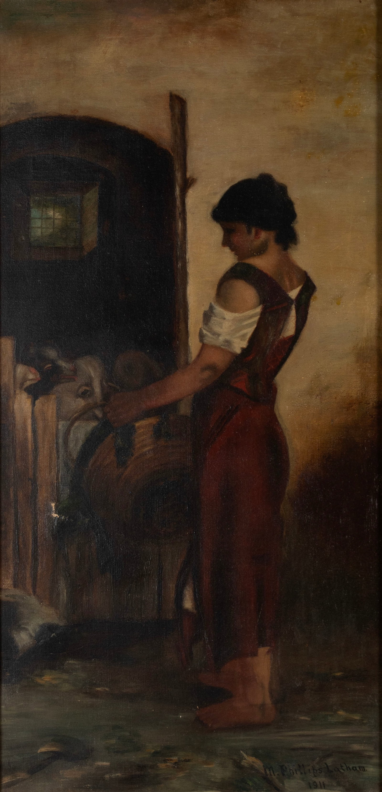 WOMAN AT THE STABLES BY M. PHILLIPS LATHAM (1 of 10)