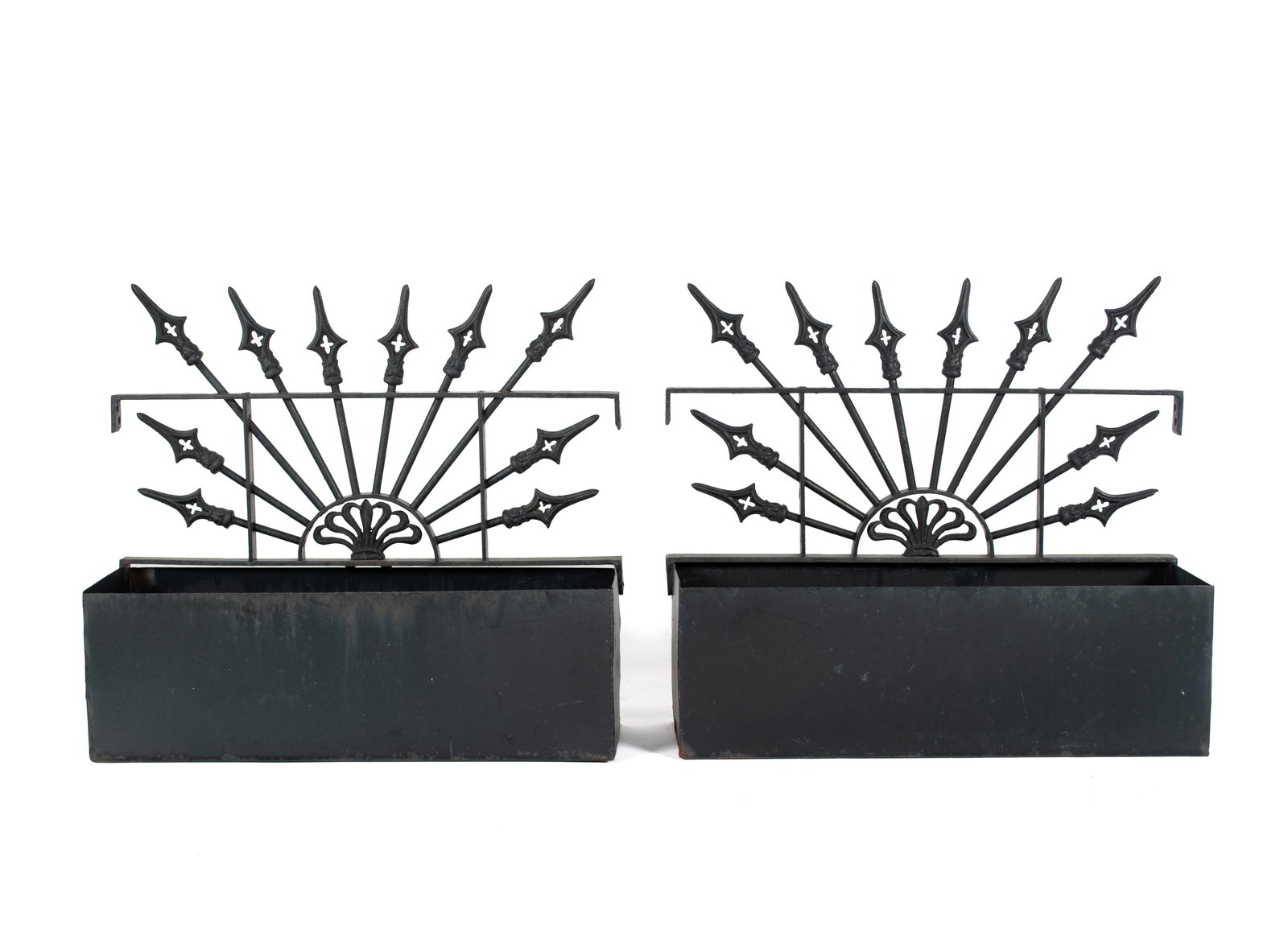 PAIR OF DECORATIVE GARDEN PLANTERS (1 of 4)