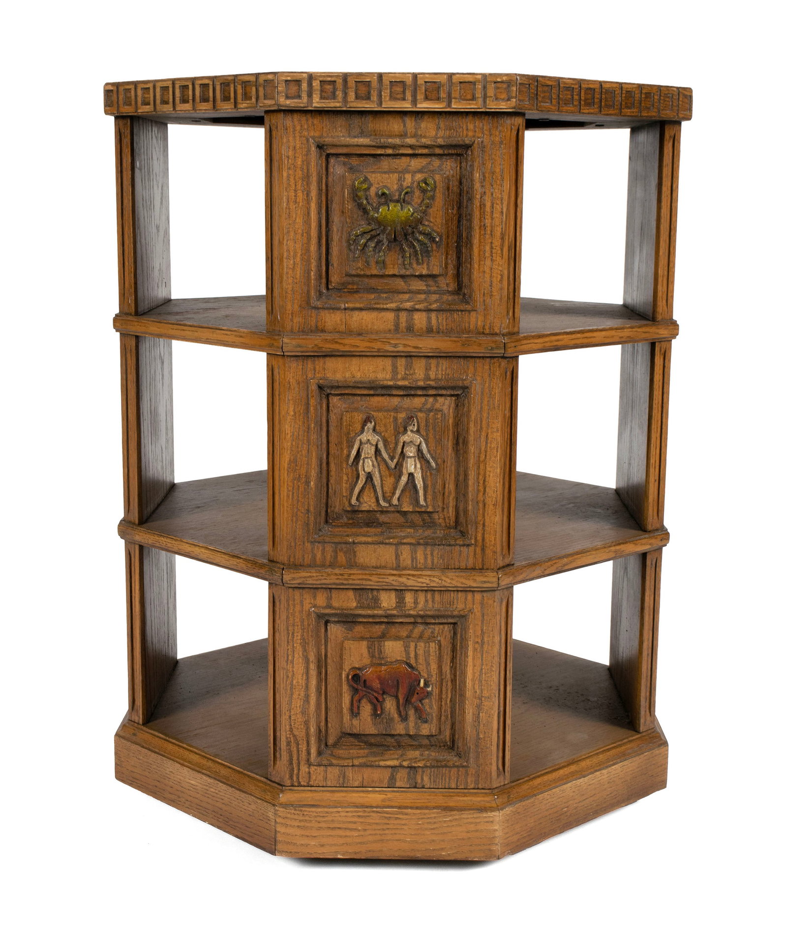 ROMWEBER OCTAGONAL ZODIAC SIDE TABLE - 2