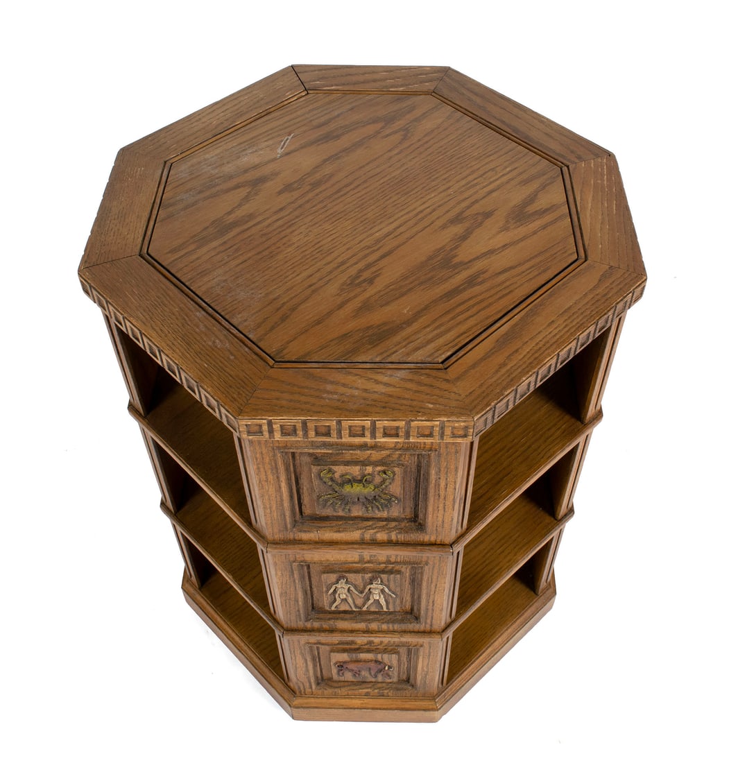 ROMWEBER OCTAGONAL ZODIAC SIDE TABLE - 3