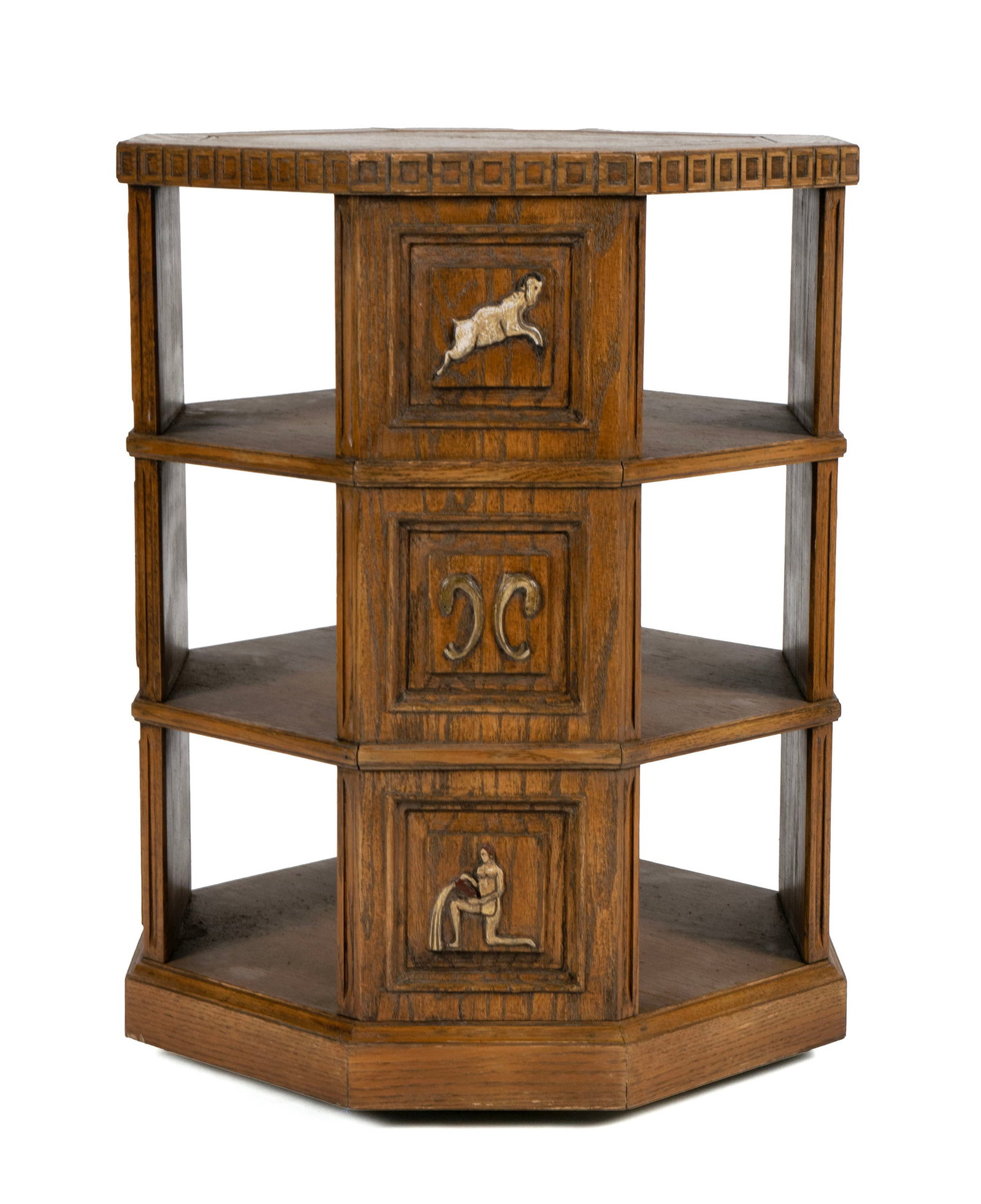 ROMWEBER OCTAGONAL ZODIAC SIDE TABLE - 6