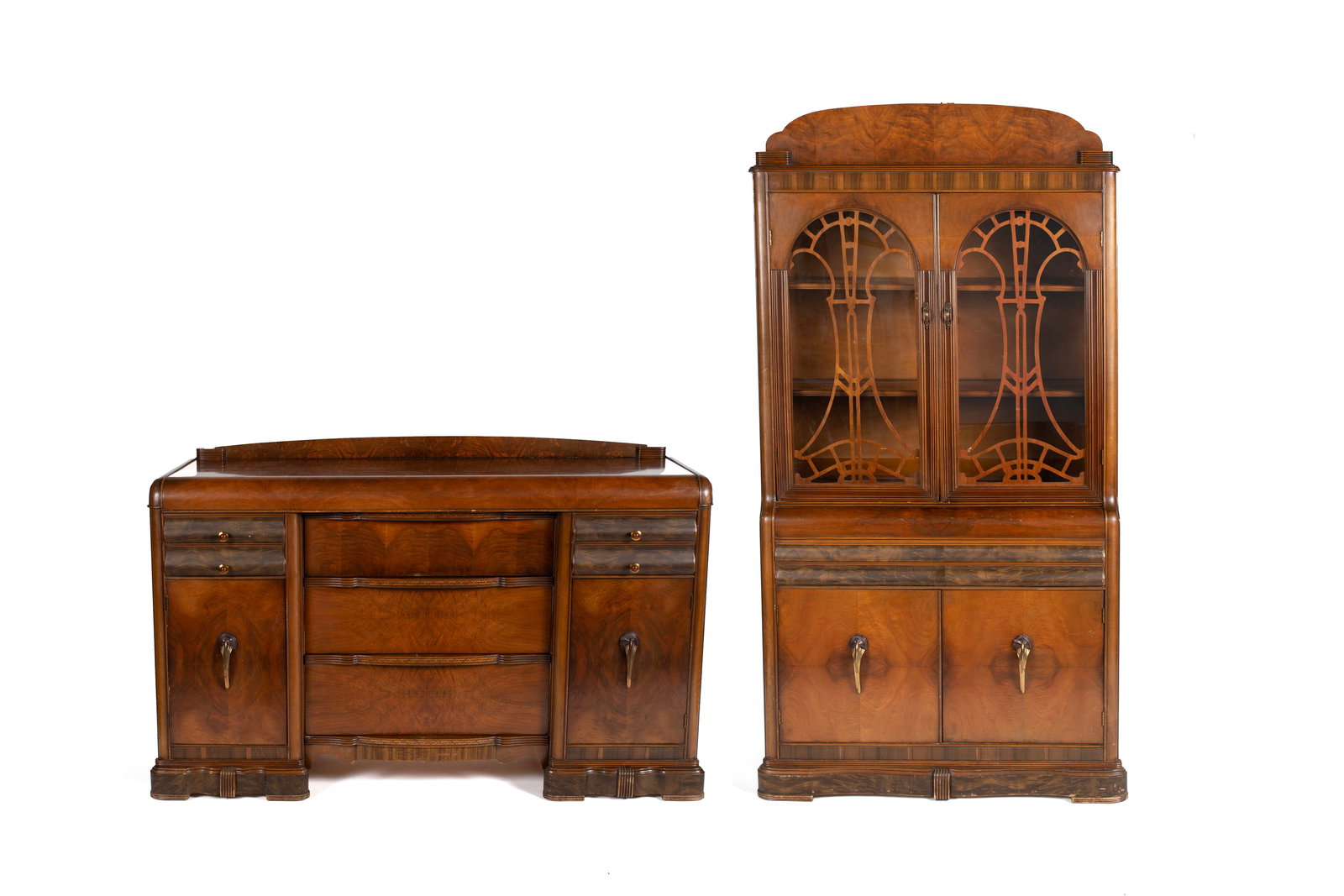 ART DECO BUFFET AND CHINA CUPBOARD (1 of 17)