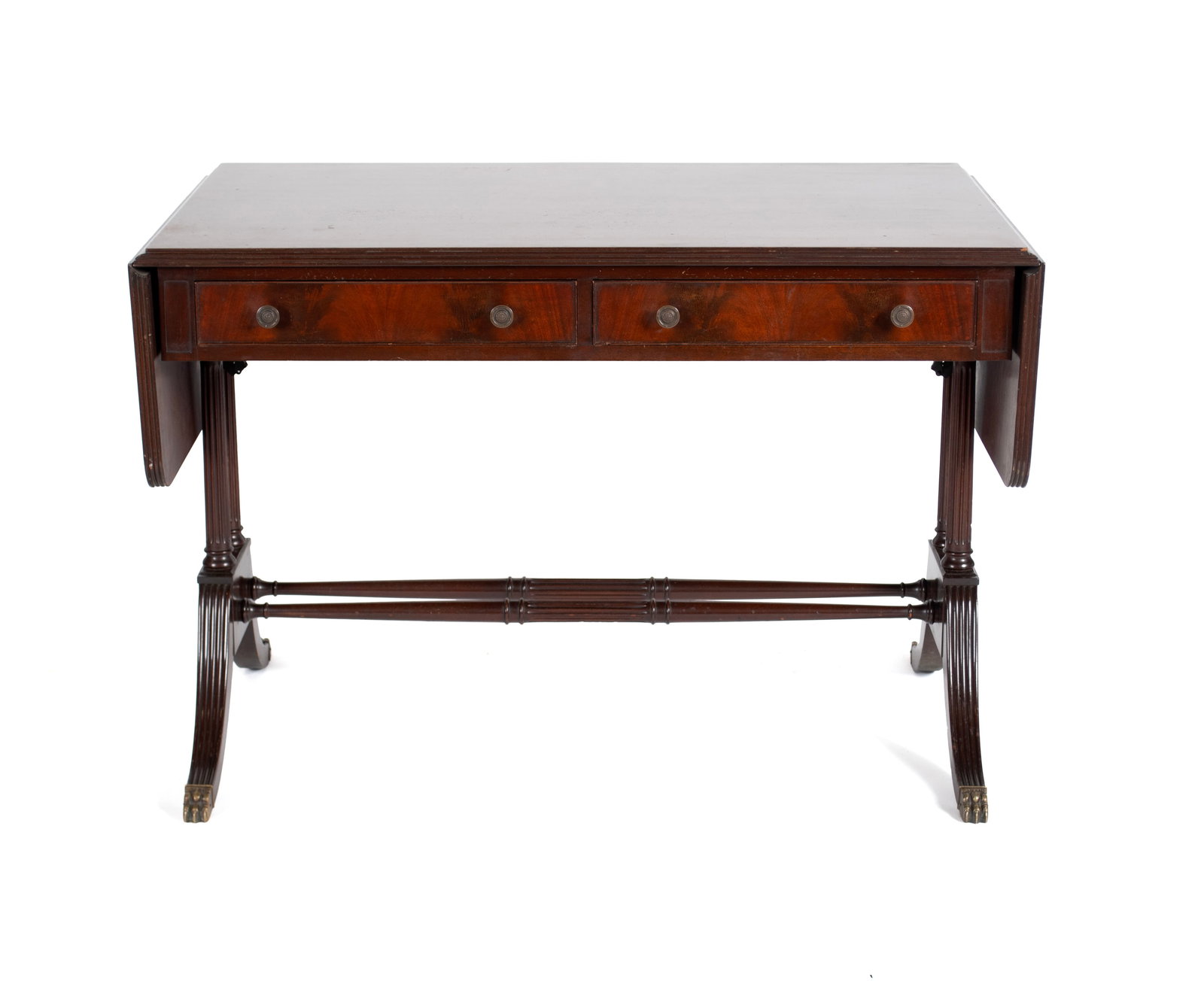 DUNCAN PHYFE STYLE MAHOGANY SOFA TABLE BY LAMMERT'S (1 of 10)