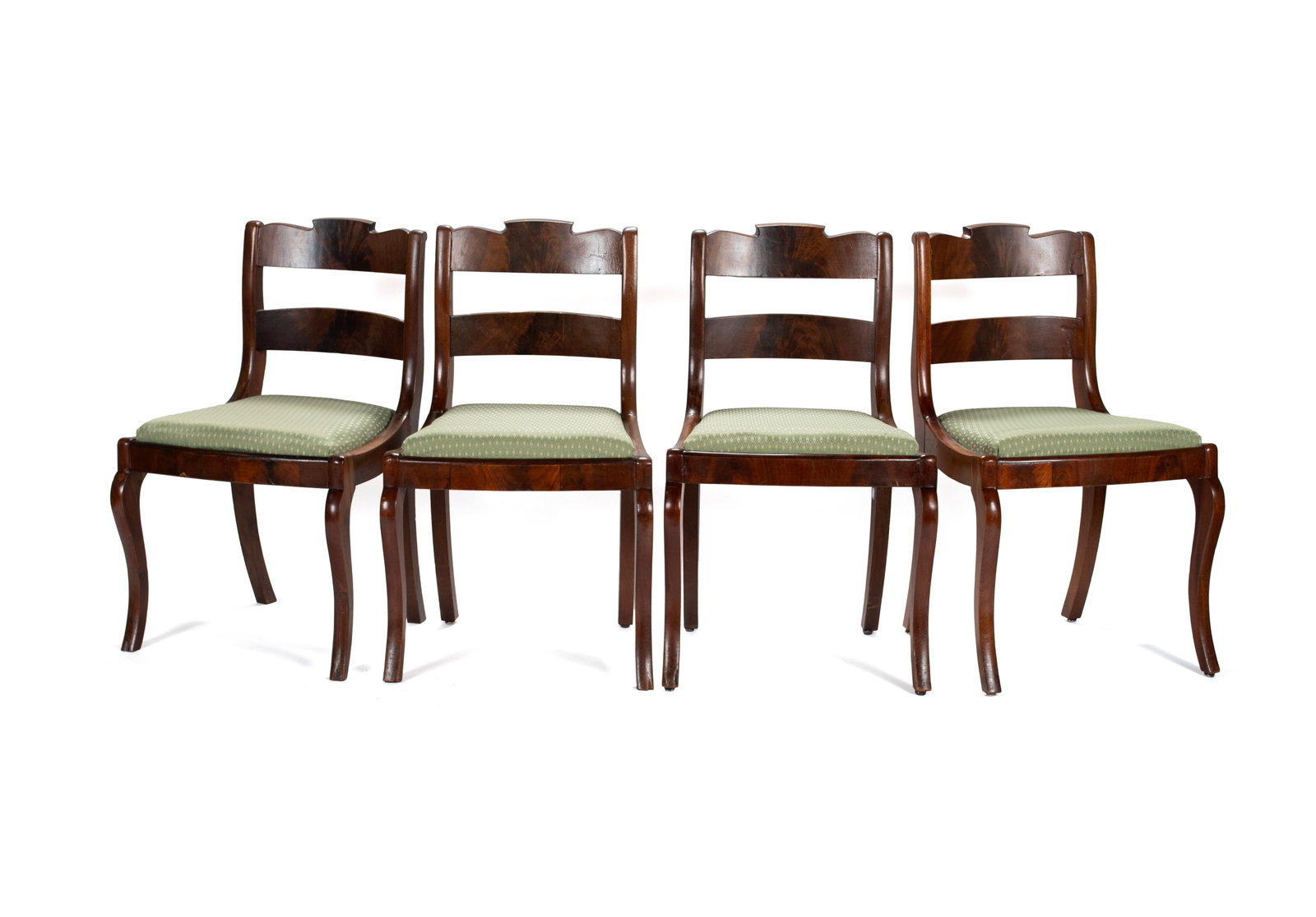 SET OF FOUR CLASSICAL REVIVAL SIDE CHAIRS (1 of 9)