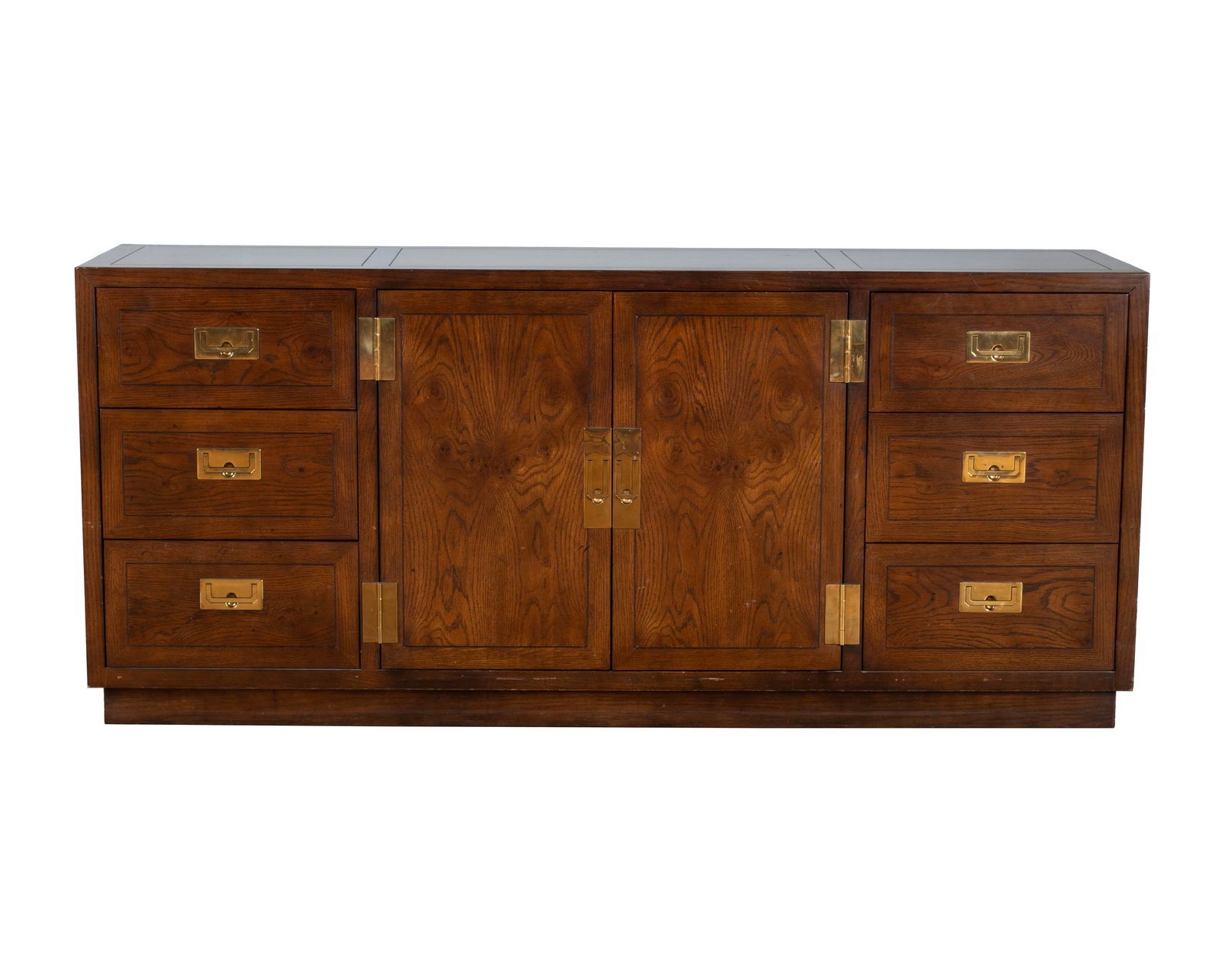 HENREDON CAMPAIGN STYLE CREDENZA (1 of 8)