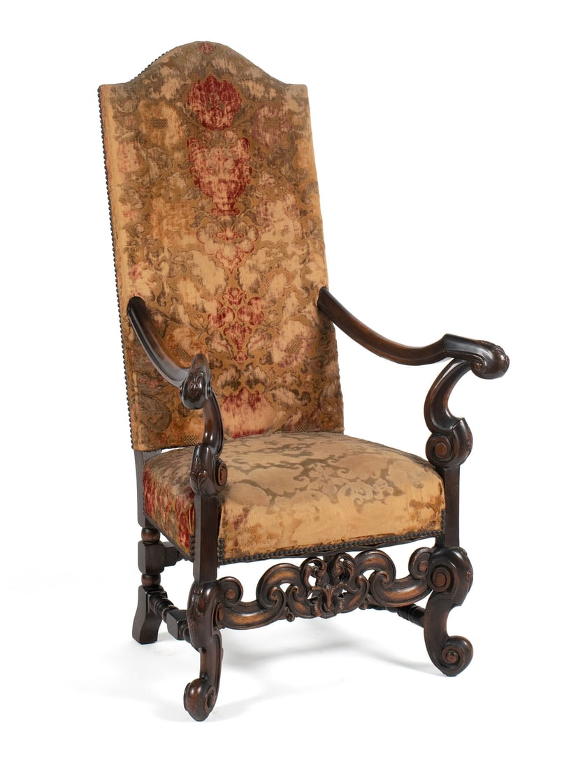 FLEMISH STYLE OPEN ARMCHAIR (1 of 9)