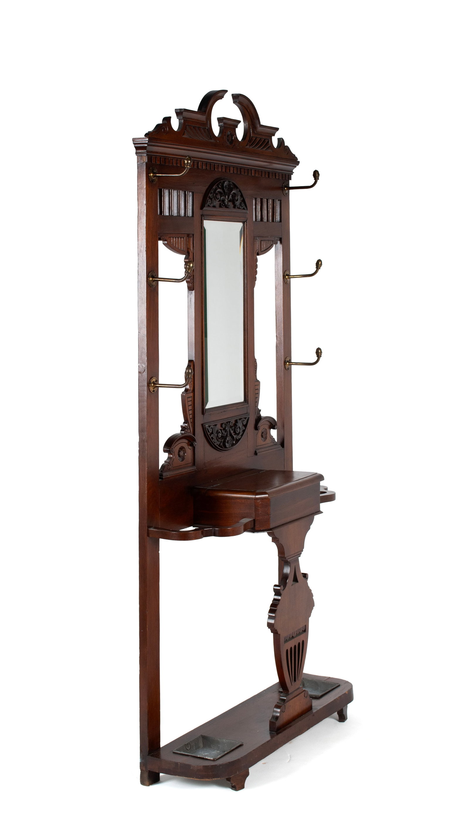 VICTORIAN STYLE HALL TREE - 6