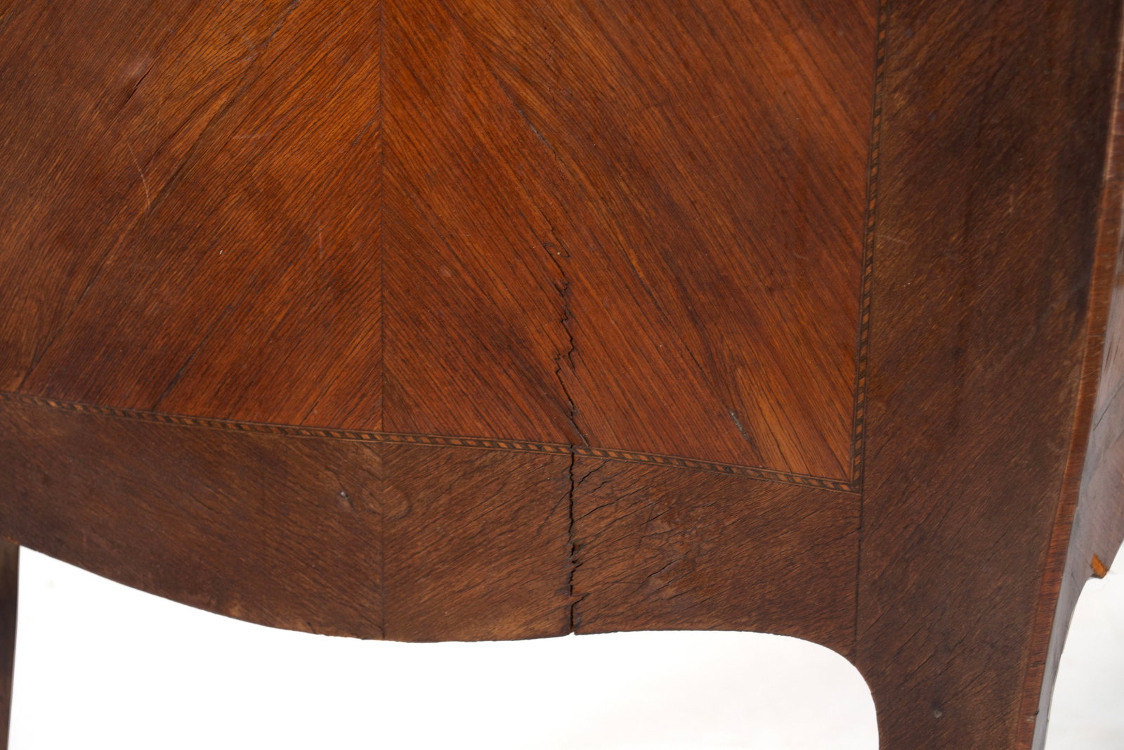 BOMBE MARBLE TOP COMMODE - 9