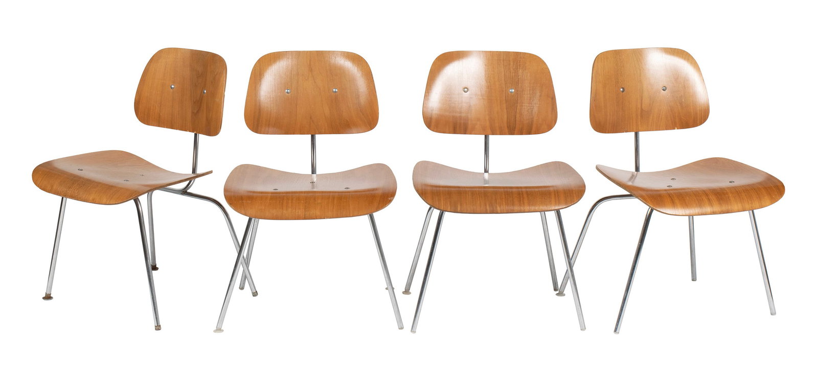 FOUR CHARLES EAMES FOR HERMAN MILLER DCM CHAIRS (1 of 12)