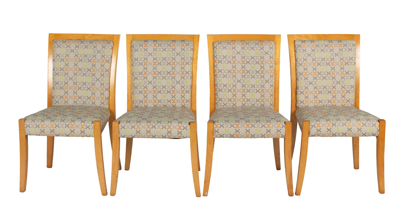 SET OF FOUR MODERN UPHOLSTERED CHAIRS (1 of 9)