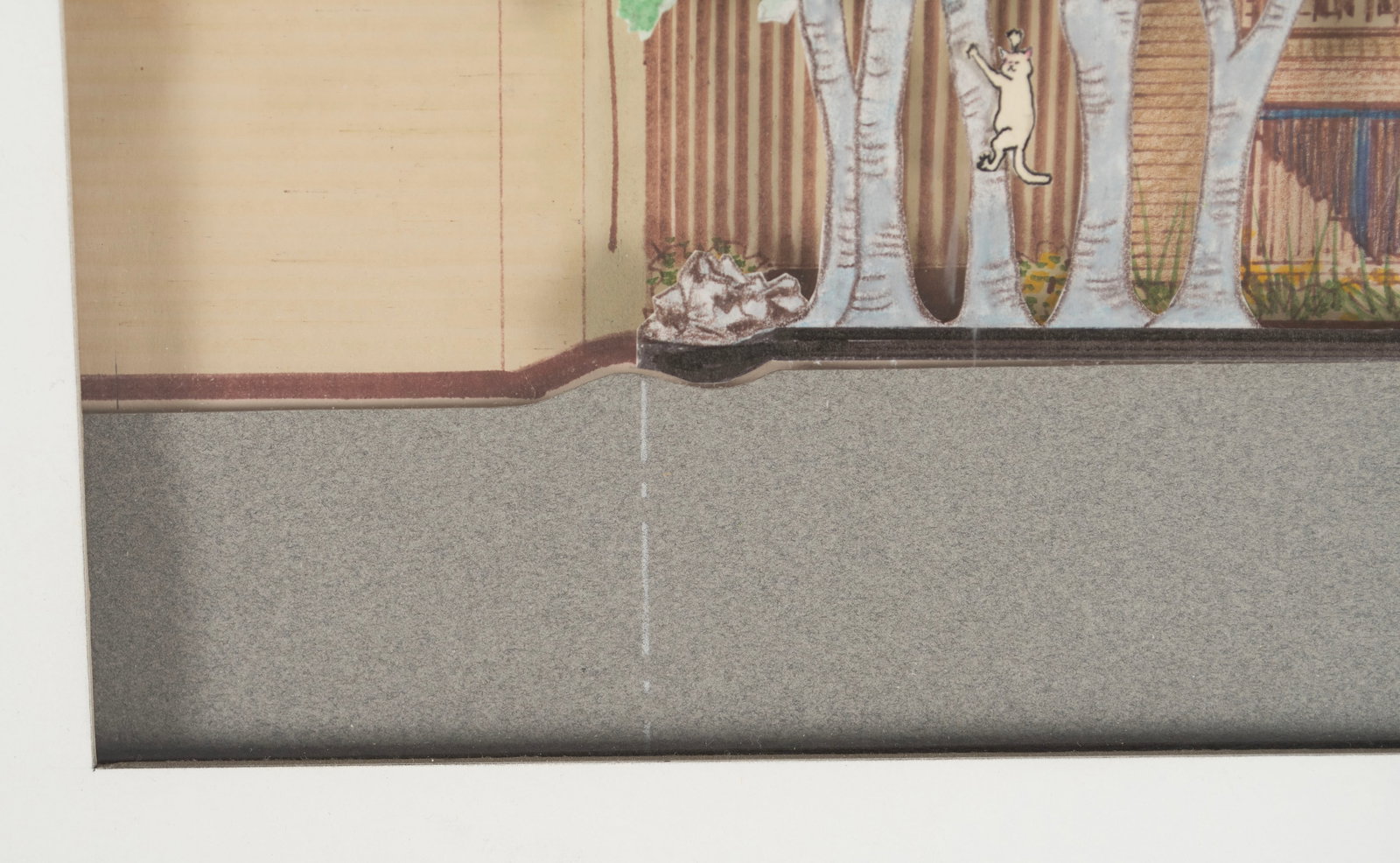 THREE-DIMENSIONAL CUT PAPER ARCHITECTURAL SCENE - 5