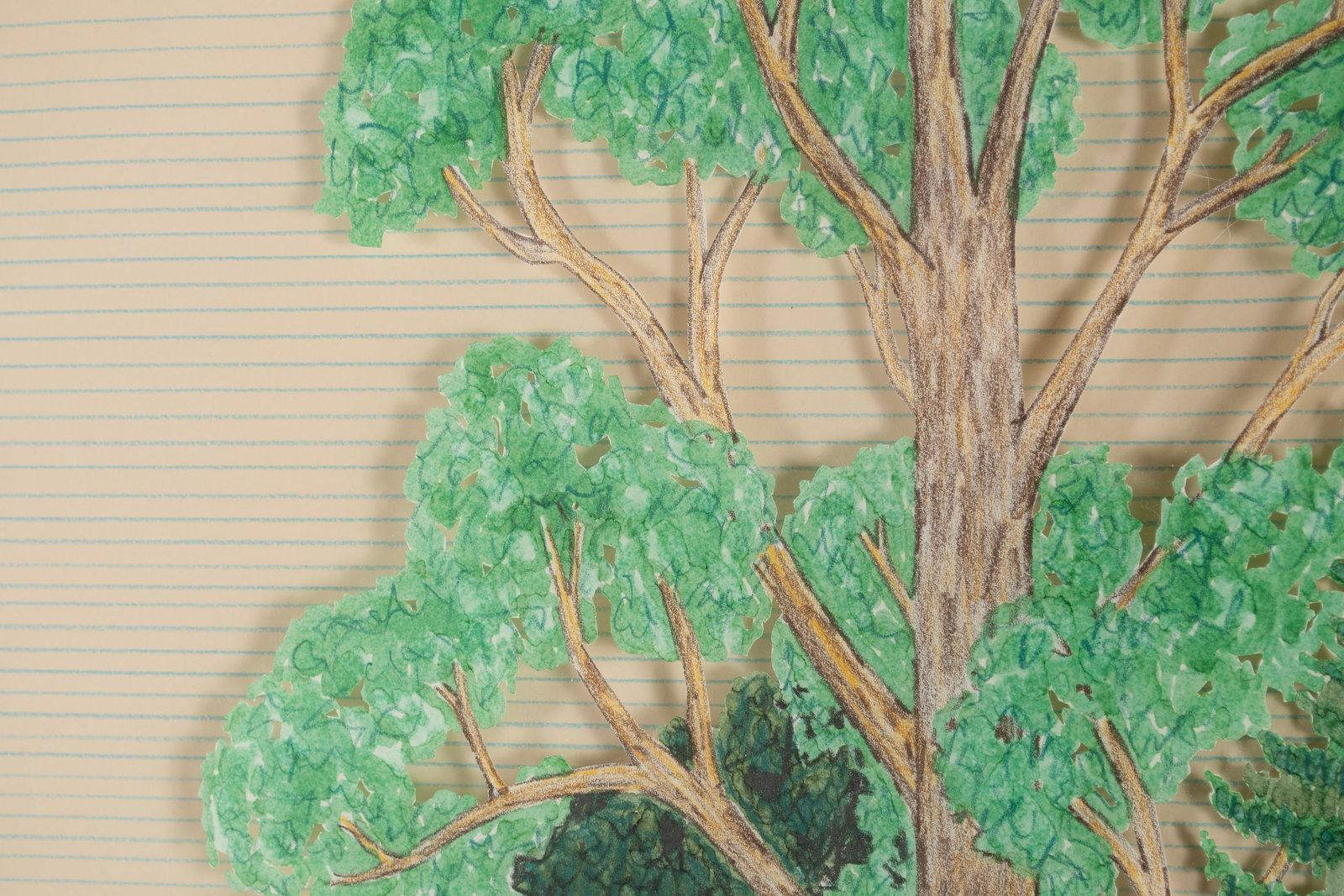 THREE-DIMENSIONAL CUT PAPER ARCHITECTURAL SCENE - 6