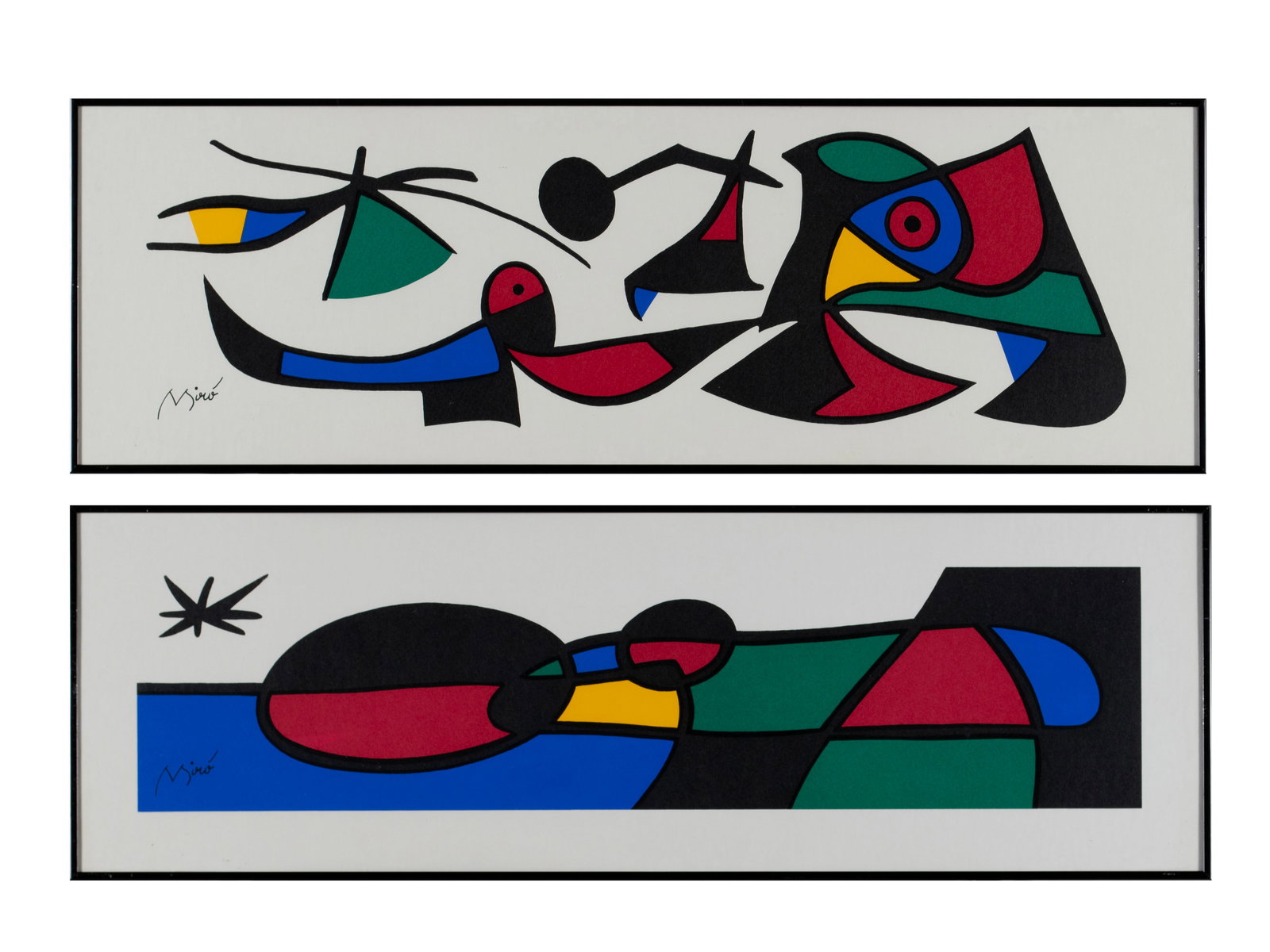 TWO SURREALIST IMAGES AFTER JOAN MIRO (1 of 10)