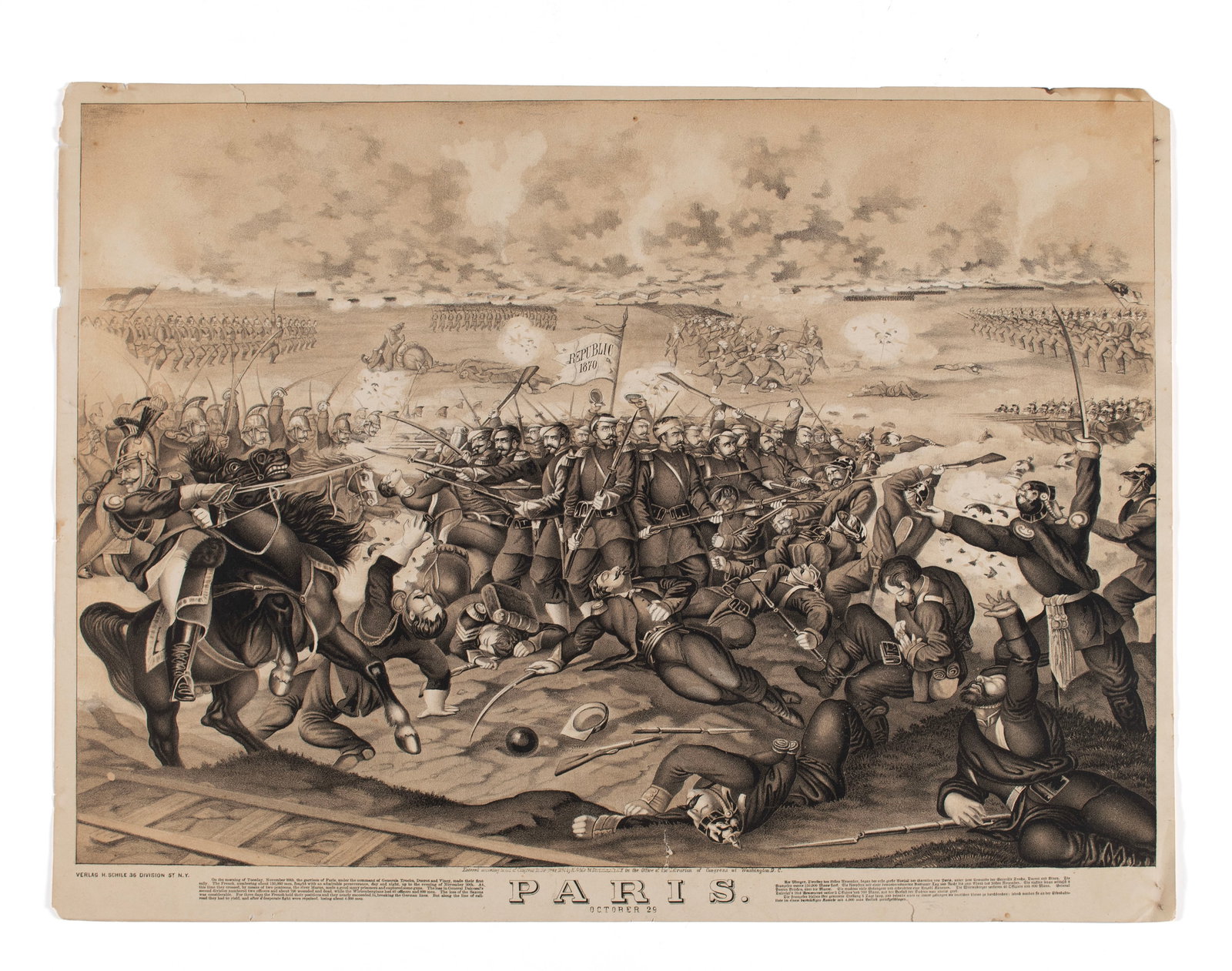 HENRY SCHILE PRUSSIAN WAR LITHOGRAPH (1 of 10)