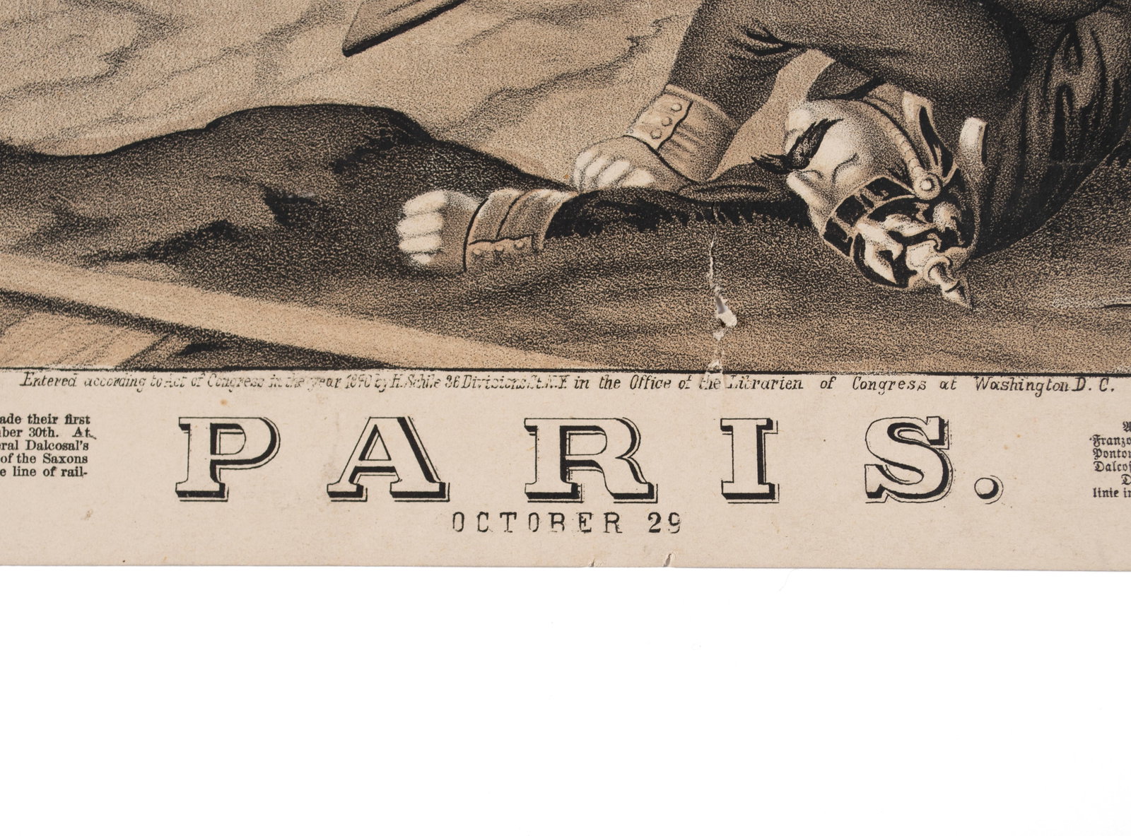 HENRY SCHILE PRUSSIAN WAR LITHOGRAPH - 2