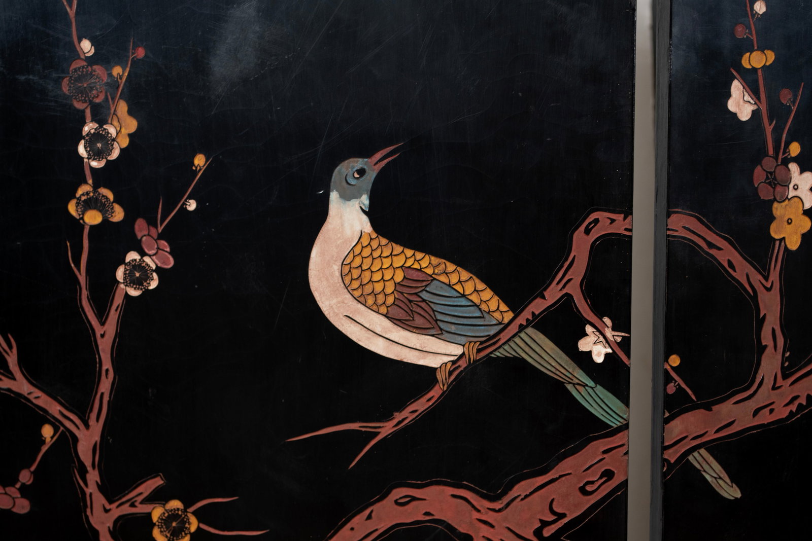 SIX PANEL COROMANDEL LACQUER ROOM SCREEN - 10