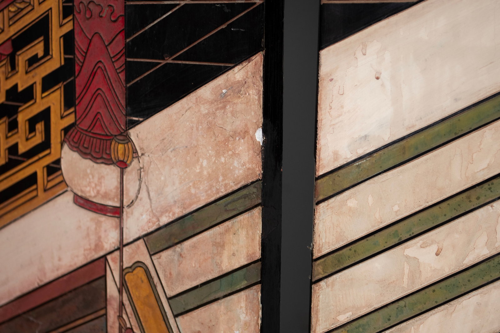 SIX PANEL COROMANDEL LACQUER ROOM SCREEN - 7
