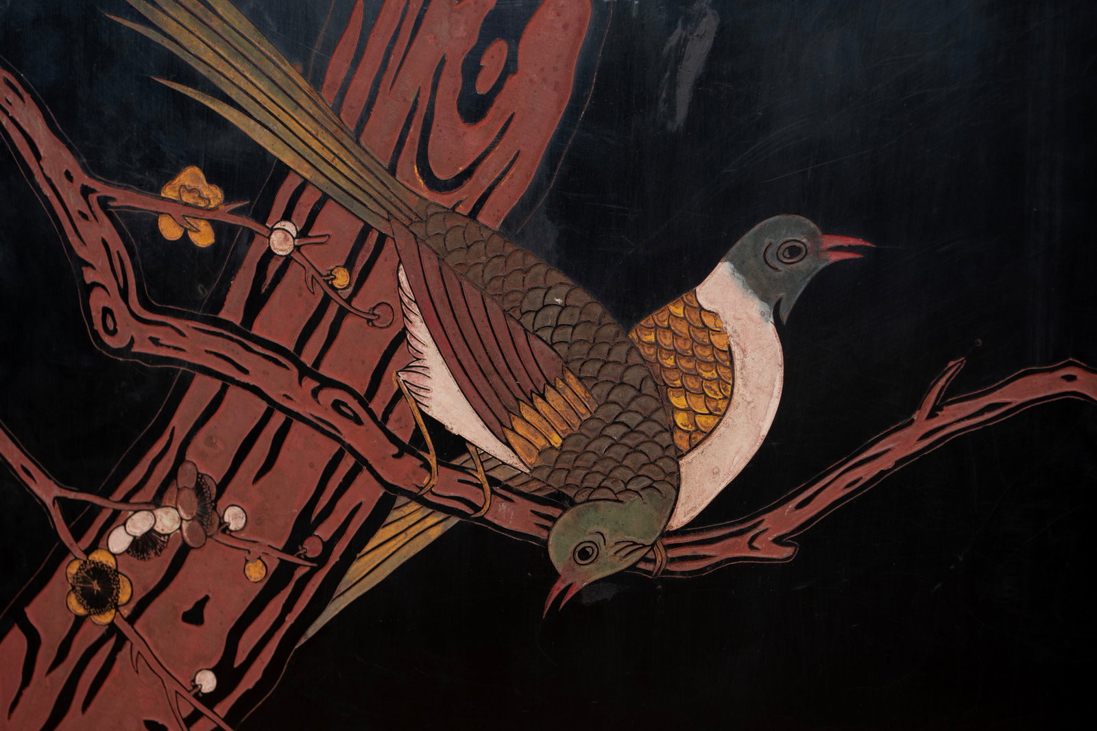 SIX PANEL COROMANDEL LACQUER ROOM SCREEN - 9