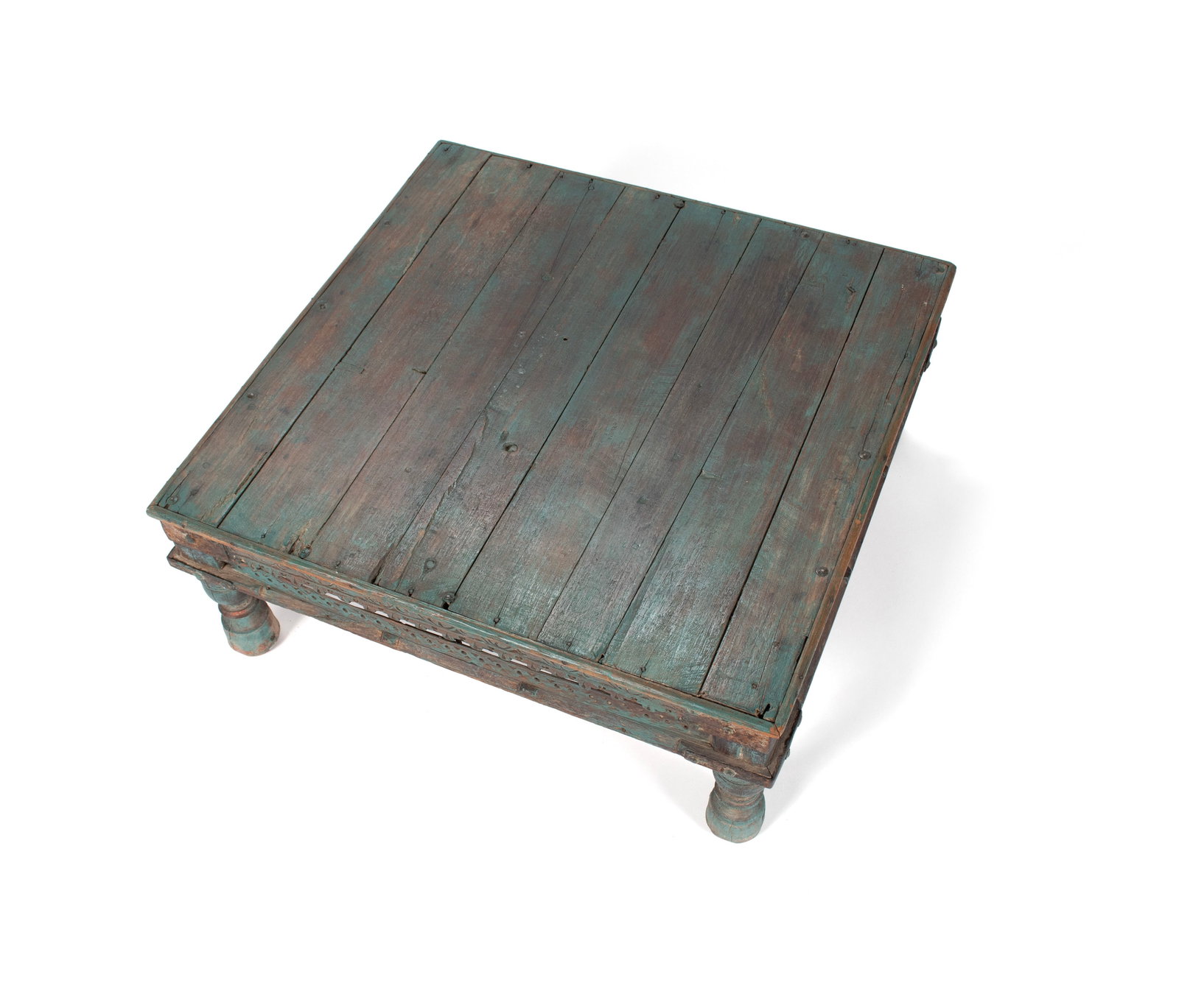 INDIAN CARVED LOW TABLE - 3