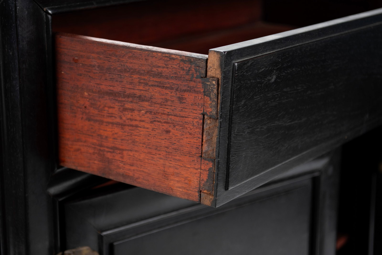 CHINESE EBONIZED CABINET - 5
