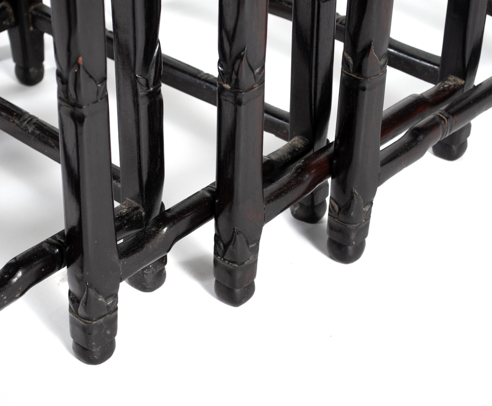CHINESE CARVED NESTING TABLES - 4