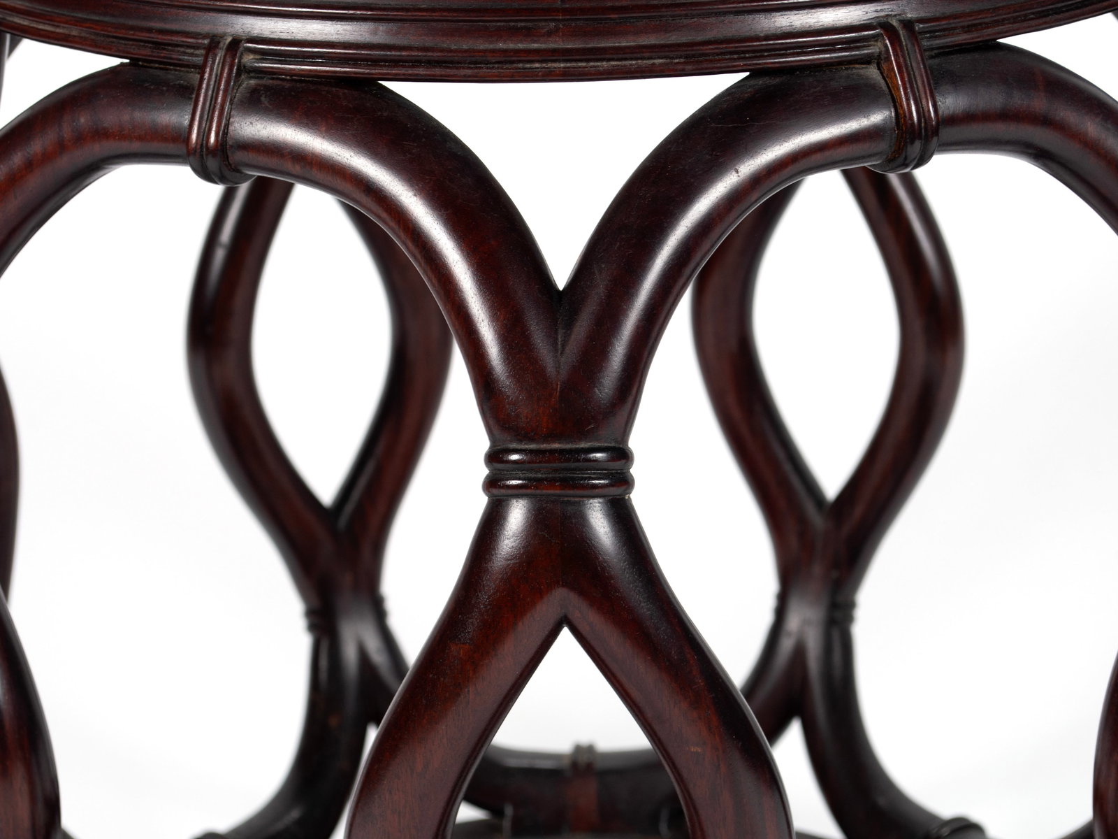 CHINESE MARBLE TOP SIDE TABLE - 2