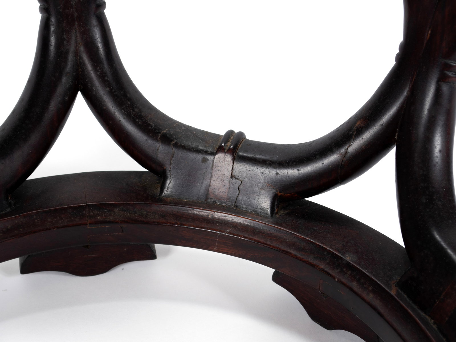 CHINESE MARBLE TOP SIDE TABLE - 5