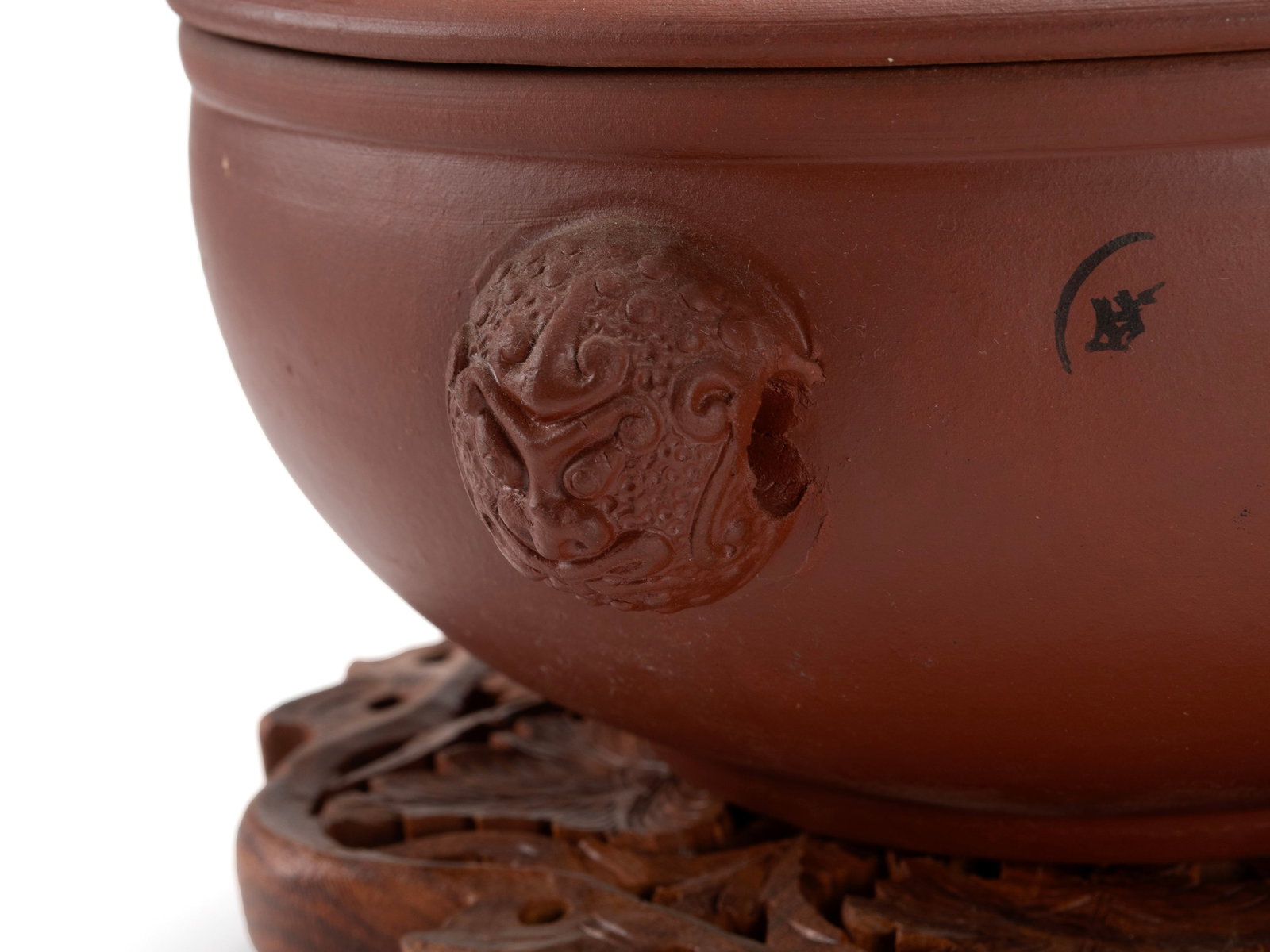 TWO YIXING COVERED POTS - 7