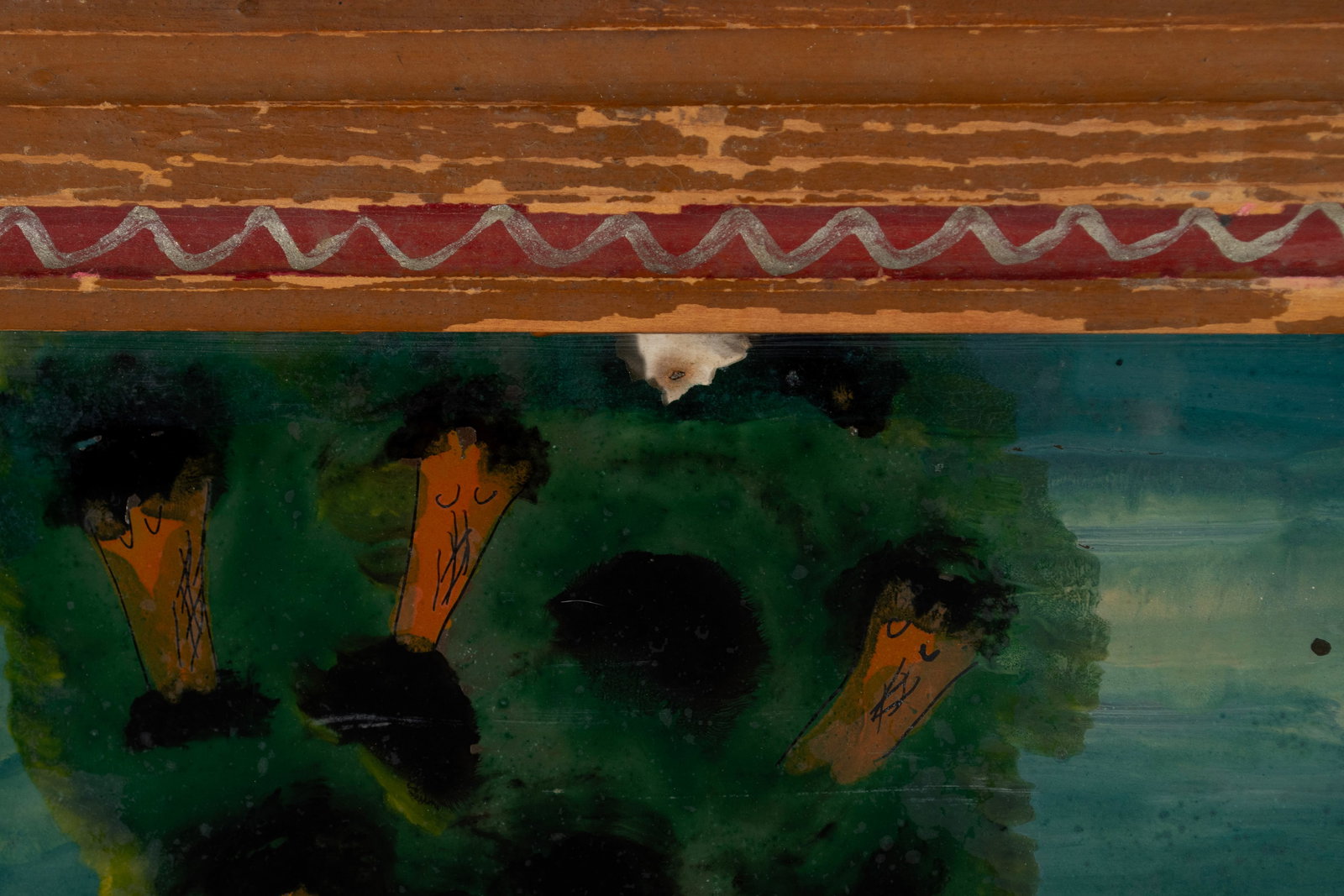 TWO INDONESIAN REVERSE PAINTINGS - 10