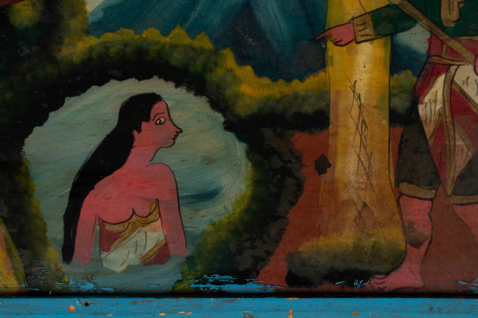 TWO INDONESIAN REVERSE PAINTINGS - 4