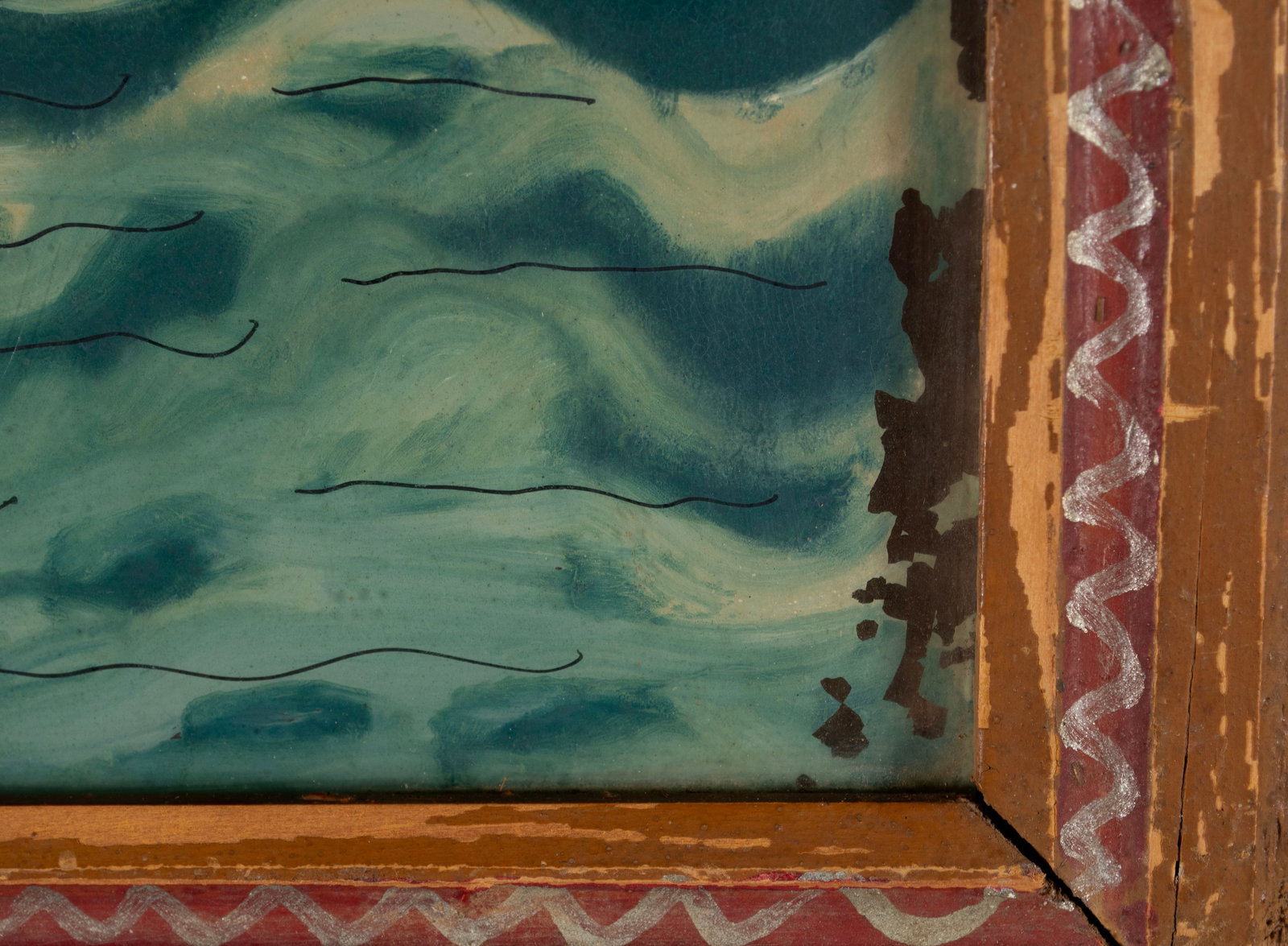 TWO INDONESIAN REVERSE PAINTINGS - 9