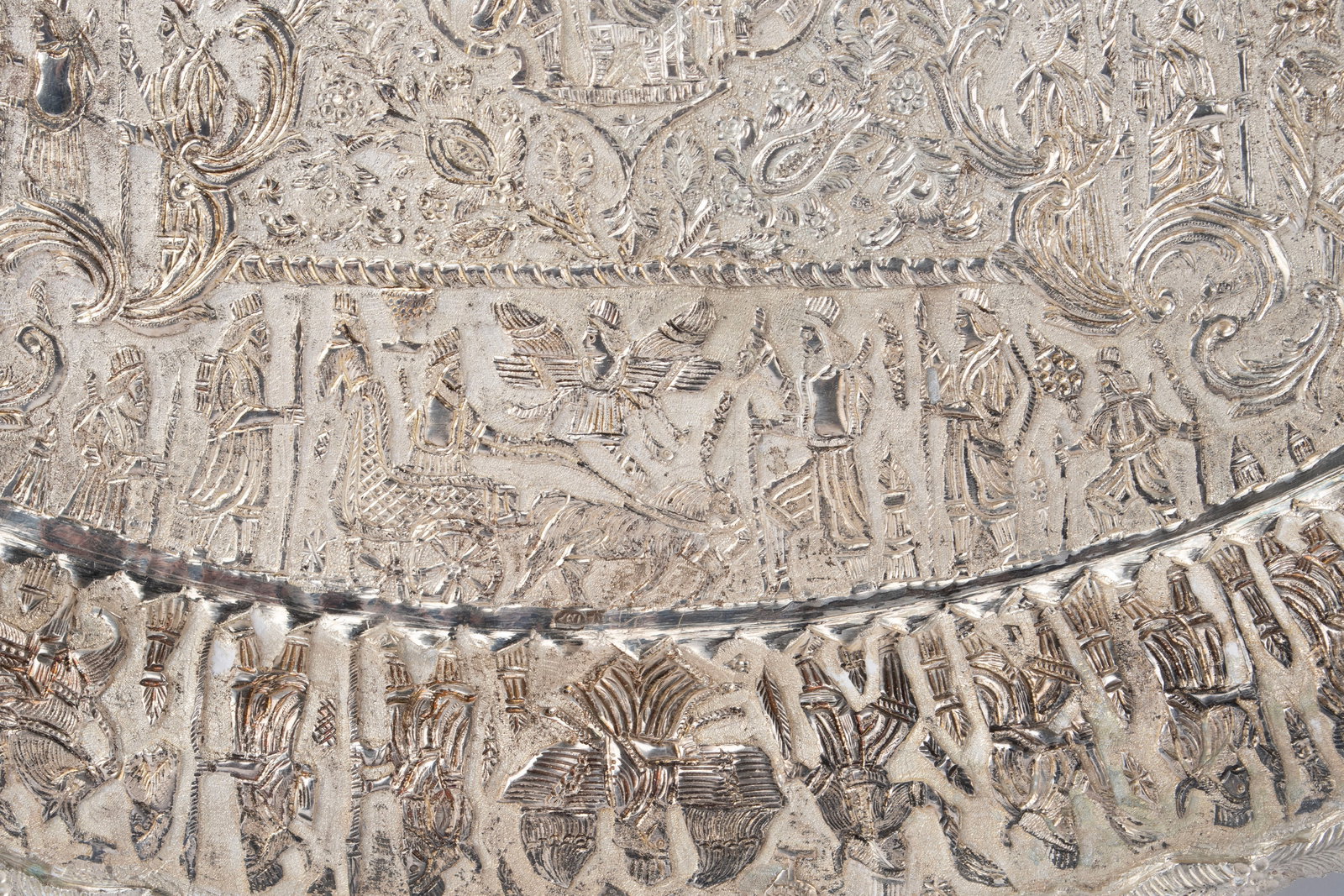 PERSIAN SILVER TRAY - 4