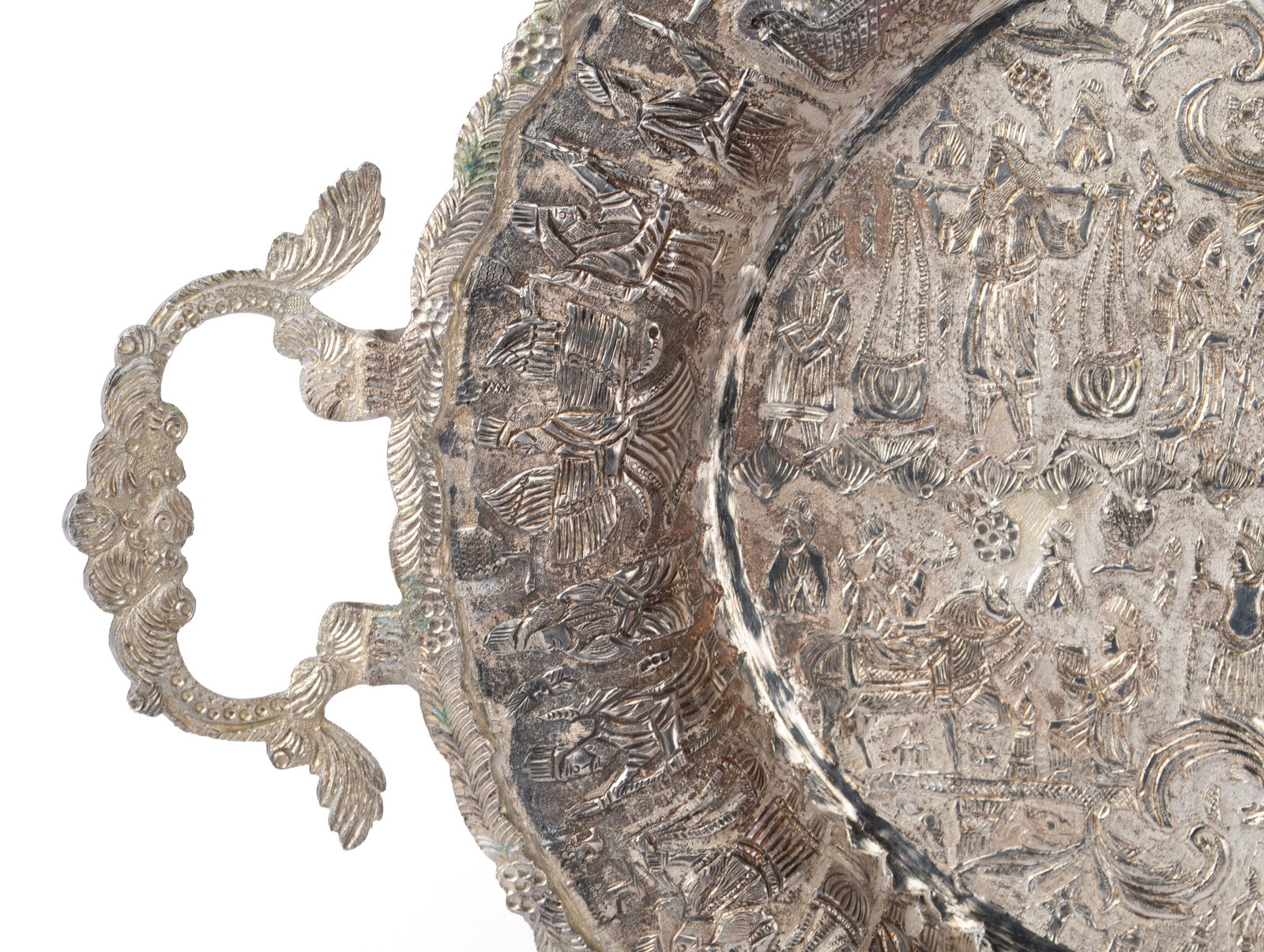 PERSIAN SILVER TRAY - 5