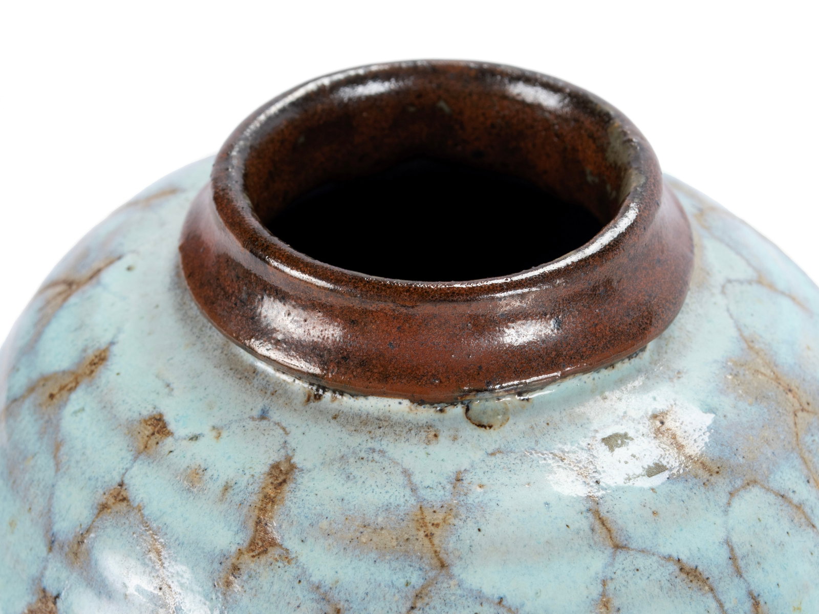 THREE CONTEMPORARY CERAMIC POTS - 6