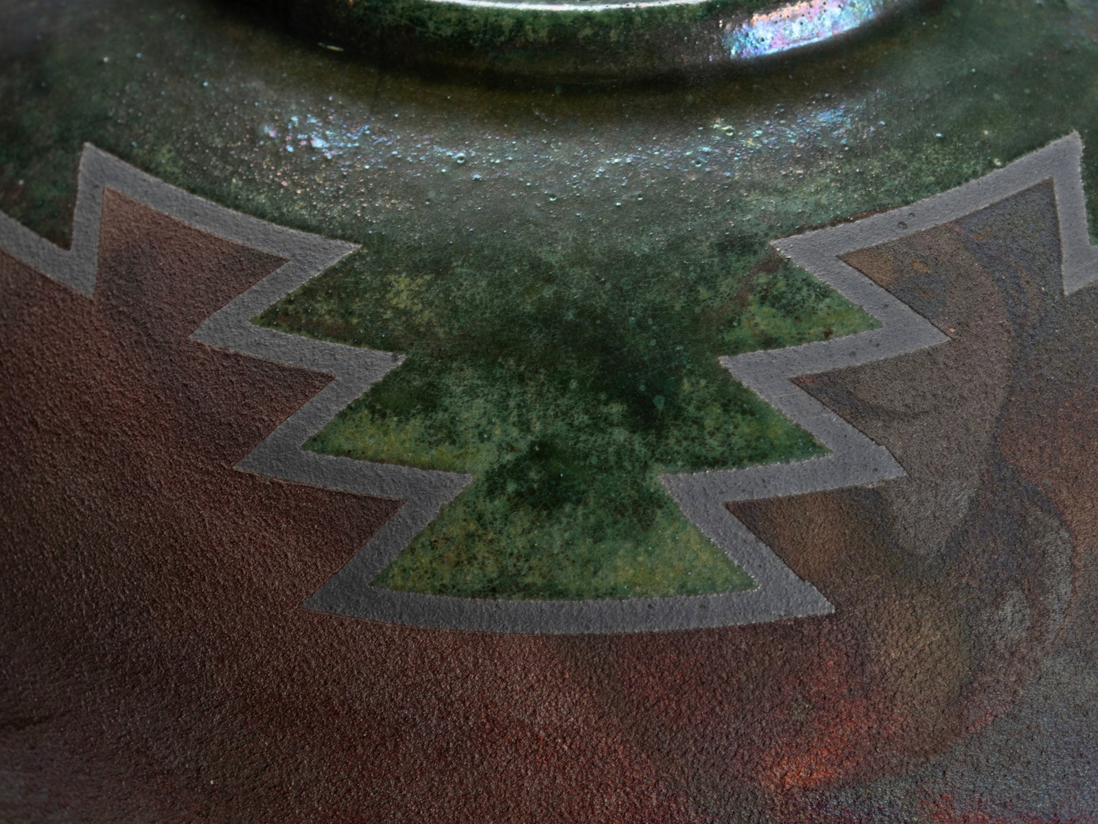 THREE CONTEMPORARY CERAMIC POTS - 8
