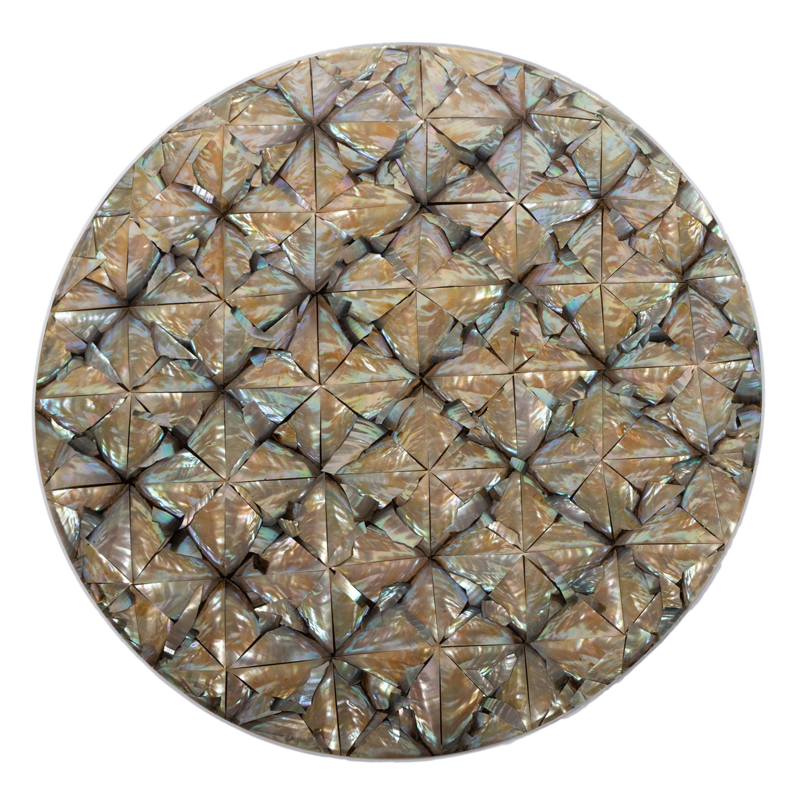 ABALONE AND LUCITE LAZY SUSAN (1 of 4)