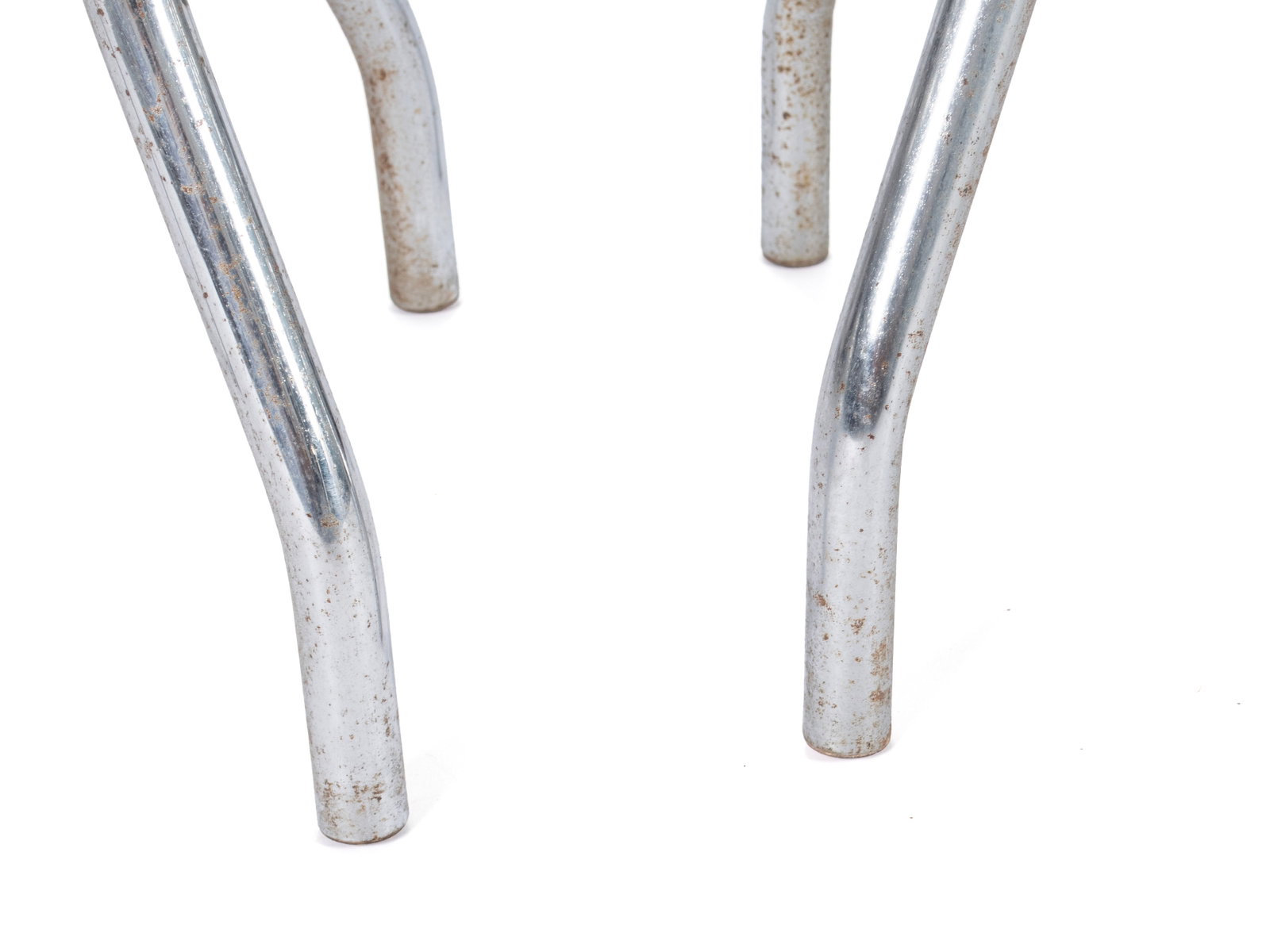 THREE HELENE CURTIS CHROME STOOLS - 5