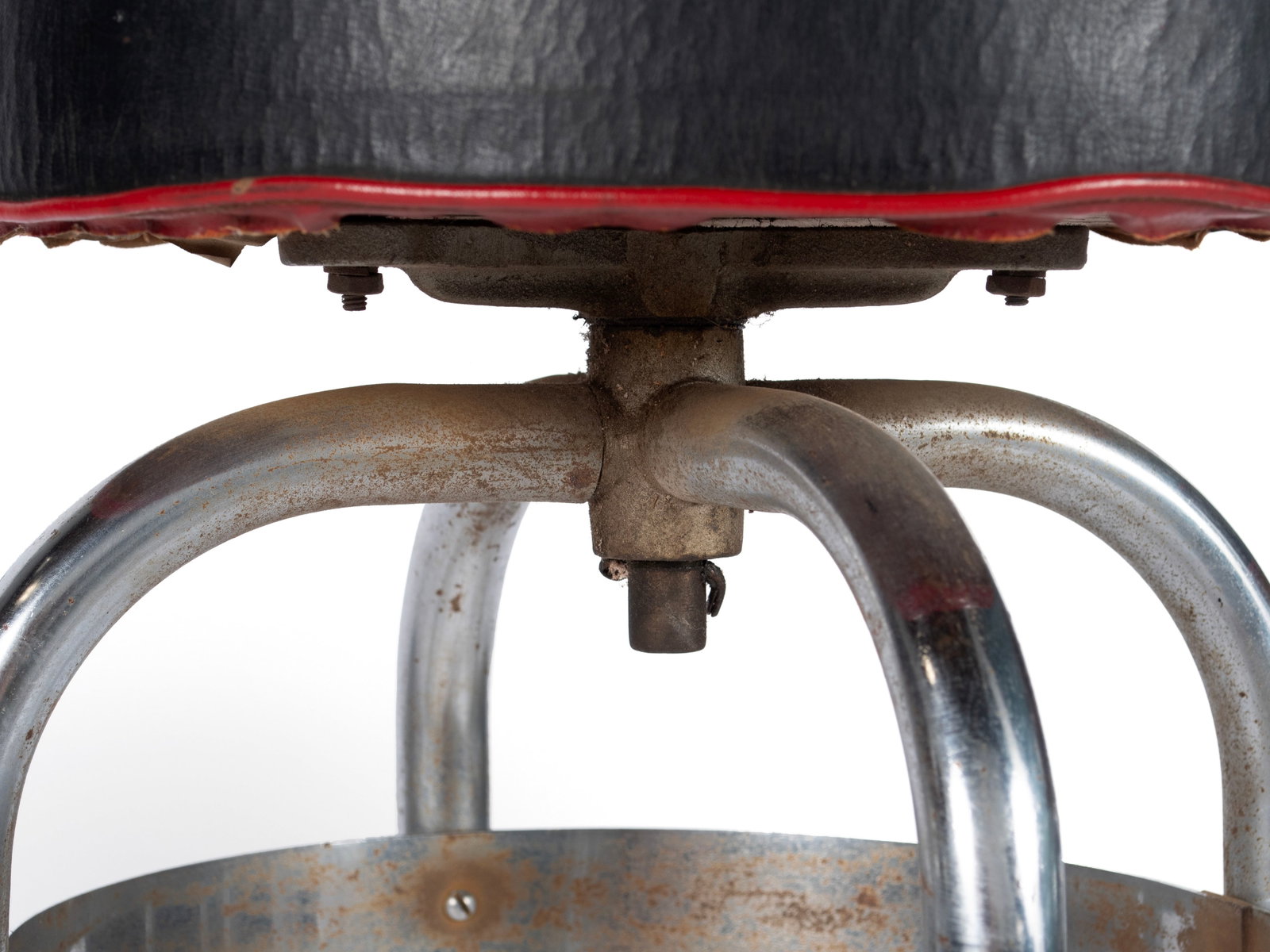 THREE HELENE CURTIS CHROME STOOLS - 7